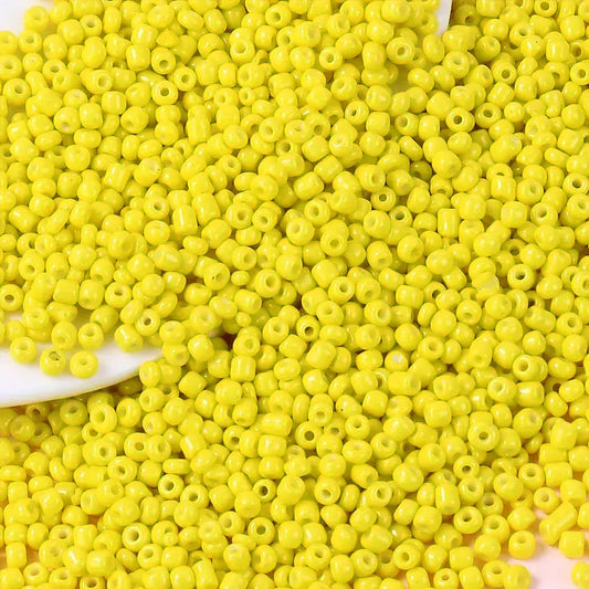 The look of light yellow 4mm and 4 mm beads suits bracelet making, necklace making and DIY jewellery projects, especially for clean decorative look.