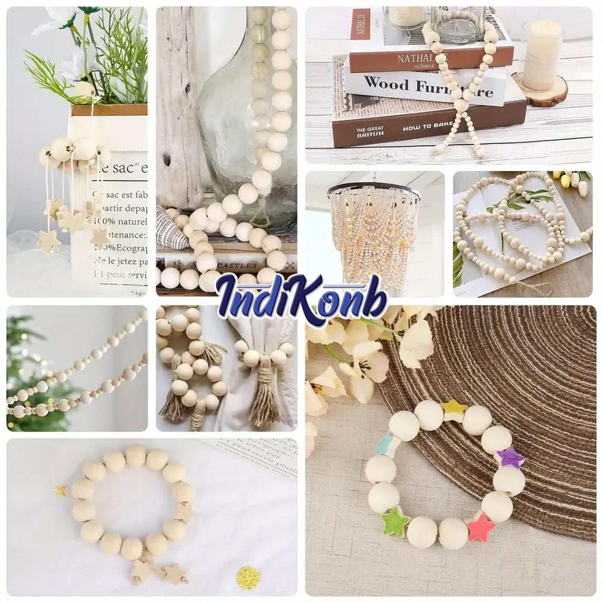 Multicolour 5mm, 8mm beads are a clean finishing element for handmade accessories and bracelet making.