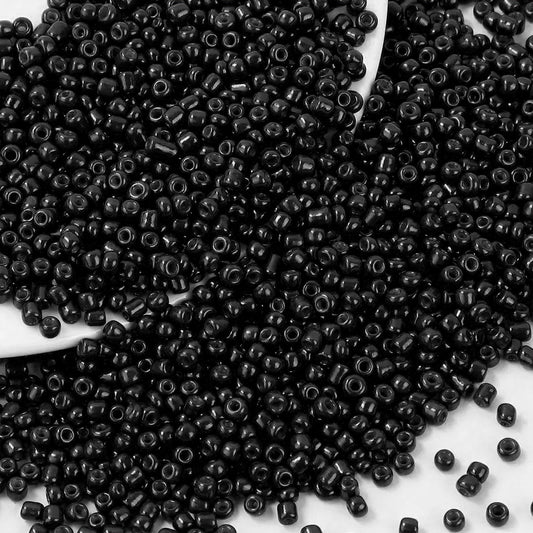 In bracelet making, necklace making and DIY jewellery projects, black 2mm and 02mm beads add depth and neat finishing.
