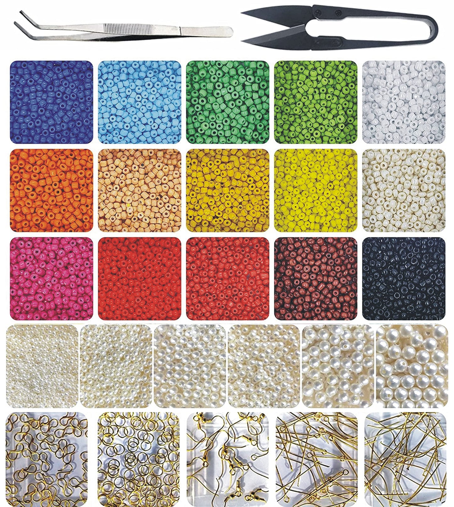 Multicolour and neon 3mm beads help finish bracelet making, necklace making and DIY jewellery projects with a refined look.