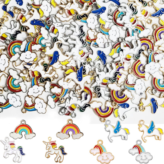A balanced detail for DIY keychains, bag charms and craft accessories, multicolour and rainbow 40 pcs keychain rings offer a practical look.
