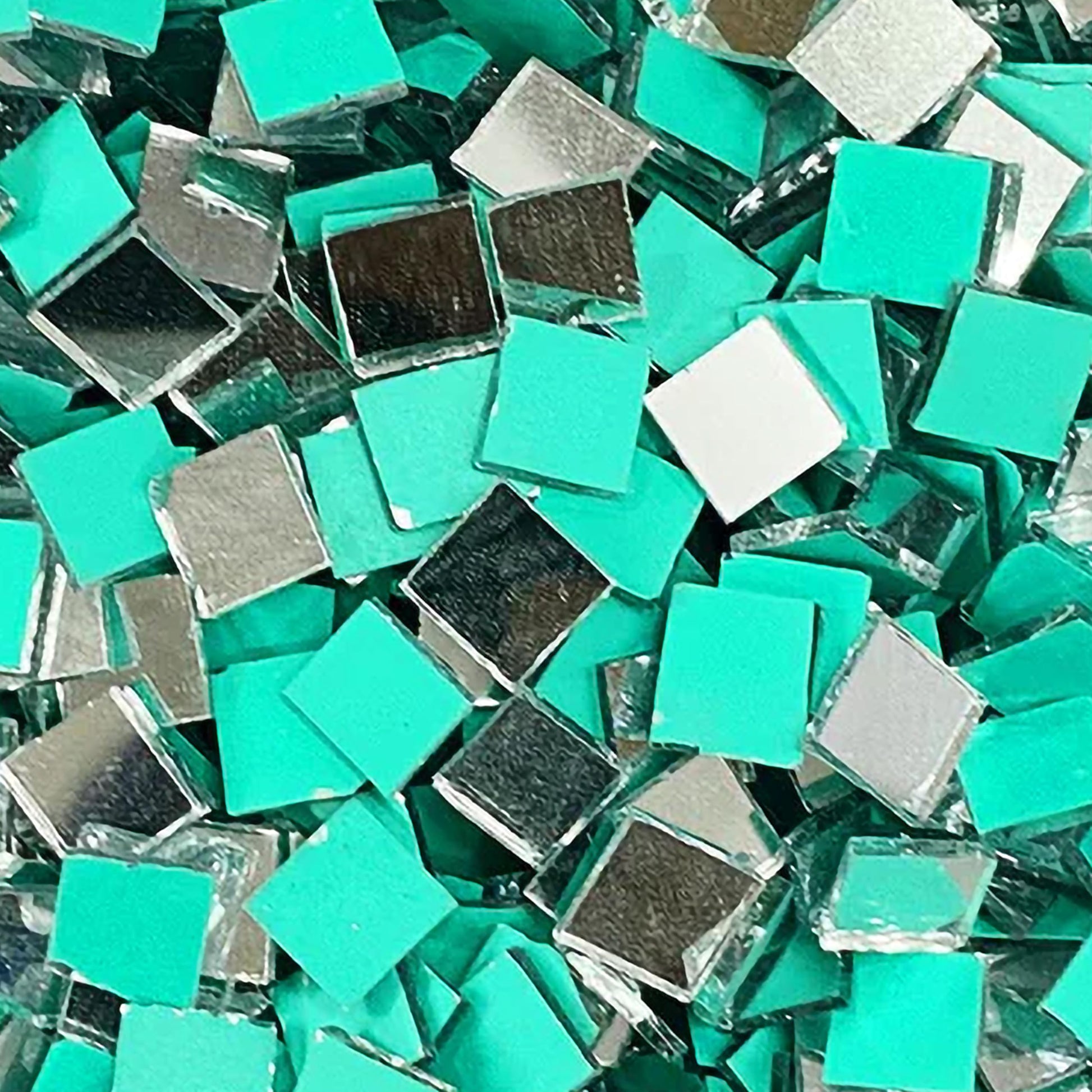 Square xl and silver 6mm and 100 grams Lippan art glass pieces fit into mandala craft and mirror work without making the design feel heavy.