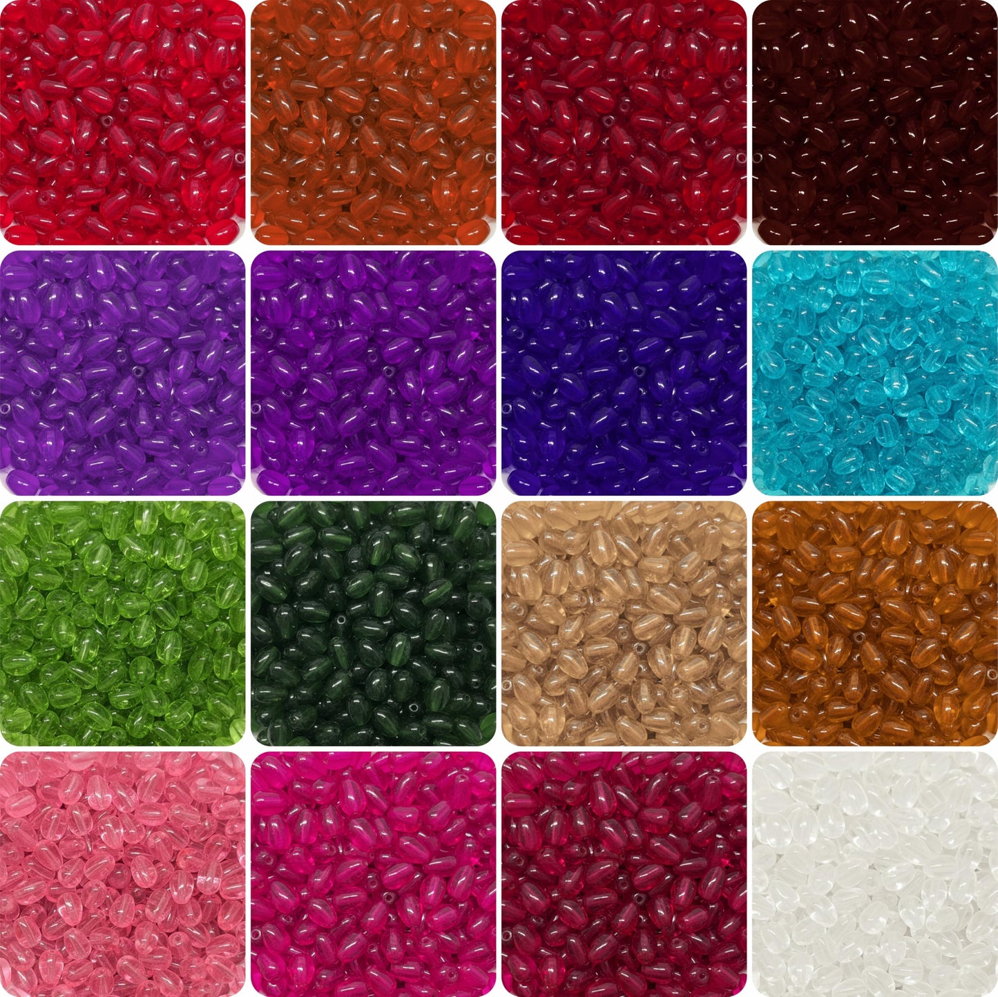 Make bracelet making look more detailed with 8x5mm multicolour light-catching small hanging beads for saree kuchu work.