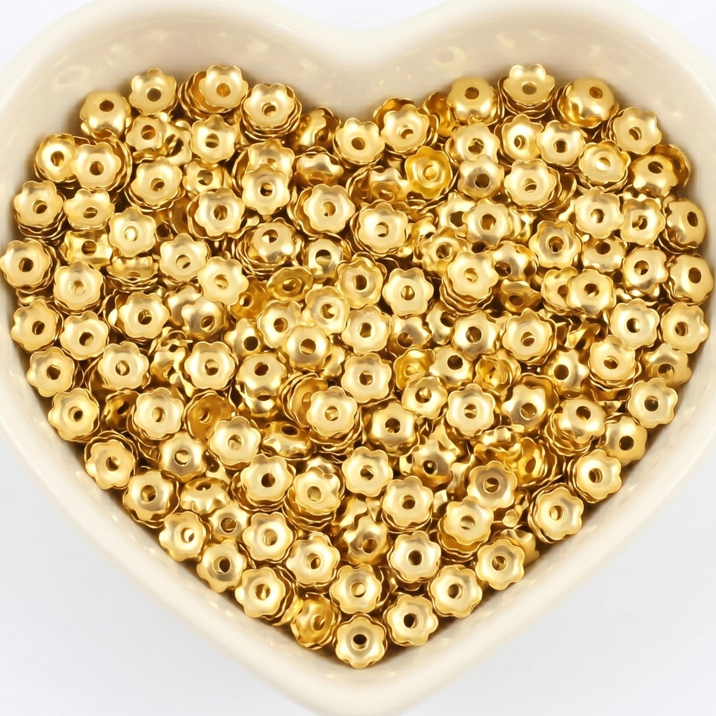 Give jhumka making a handmade touch with jewelry-ready jhumka cap findings for latkan work.