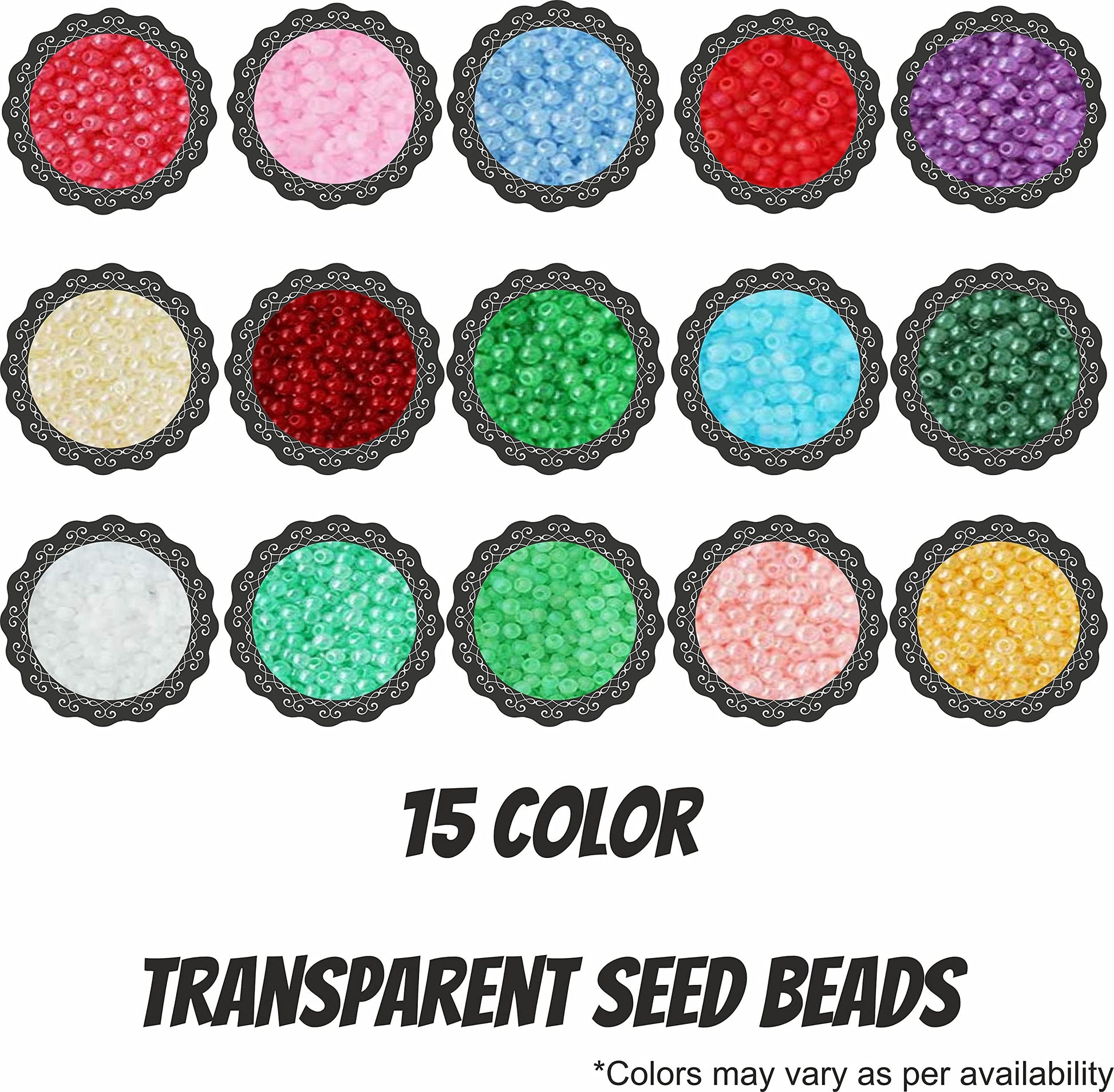 The look of black and white 8 0 ( 3 mm ) beads suits beading craft, especially for neat craft texture, useful in handmade accessories and bracelet making.