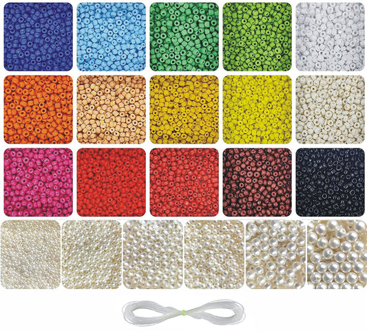 For neat results in bracelet making, necklace making and DIY jewellery projects, multicolour and multicoloured 3 mm and 2 m beads are a useful detail.