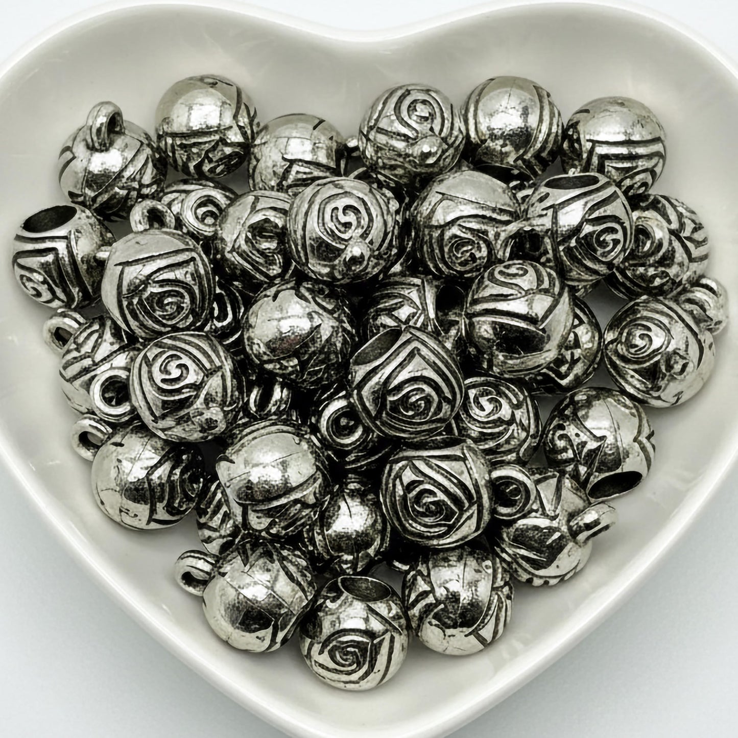 Oxidized Silver Jewellery Raw Material Set, Tibetan Spacer silver02 product image