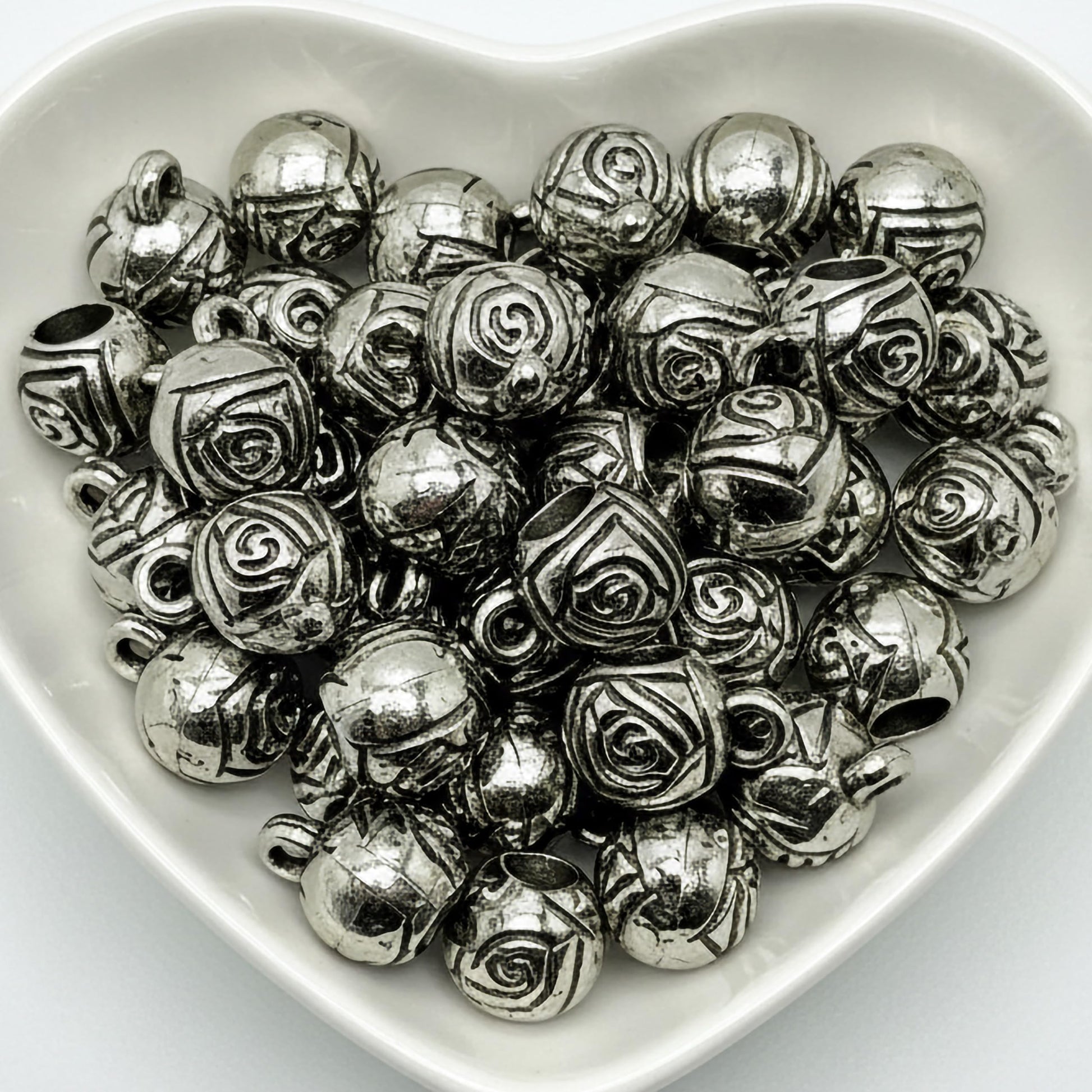 Oxidized Silver Jewellery Raw Material Set, Tibetan Spacer silver02 product image