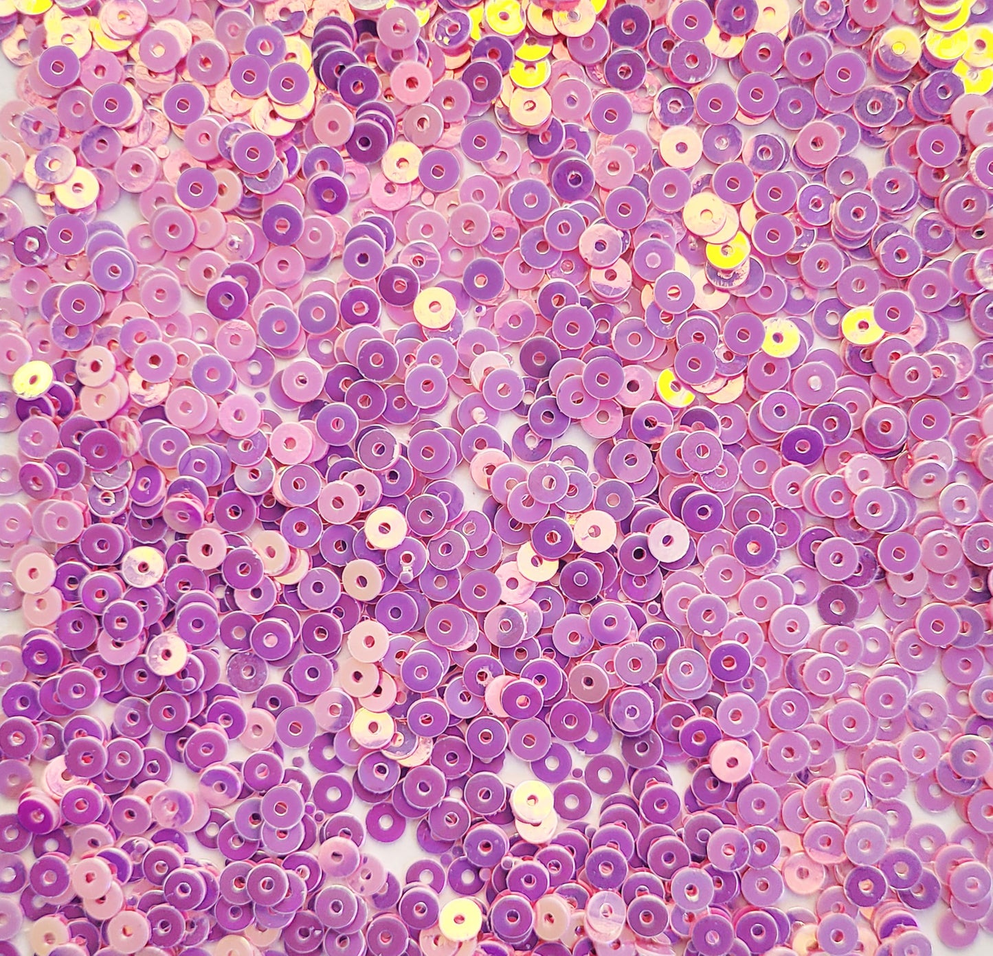 Magenta Shiny Sequins Round Shape. Main product image showing the full assortment for jewelry making and craft work.