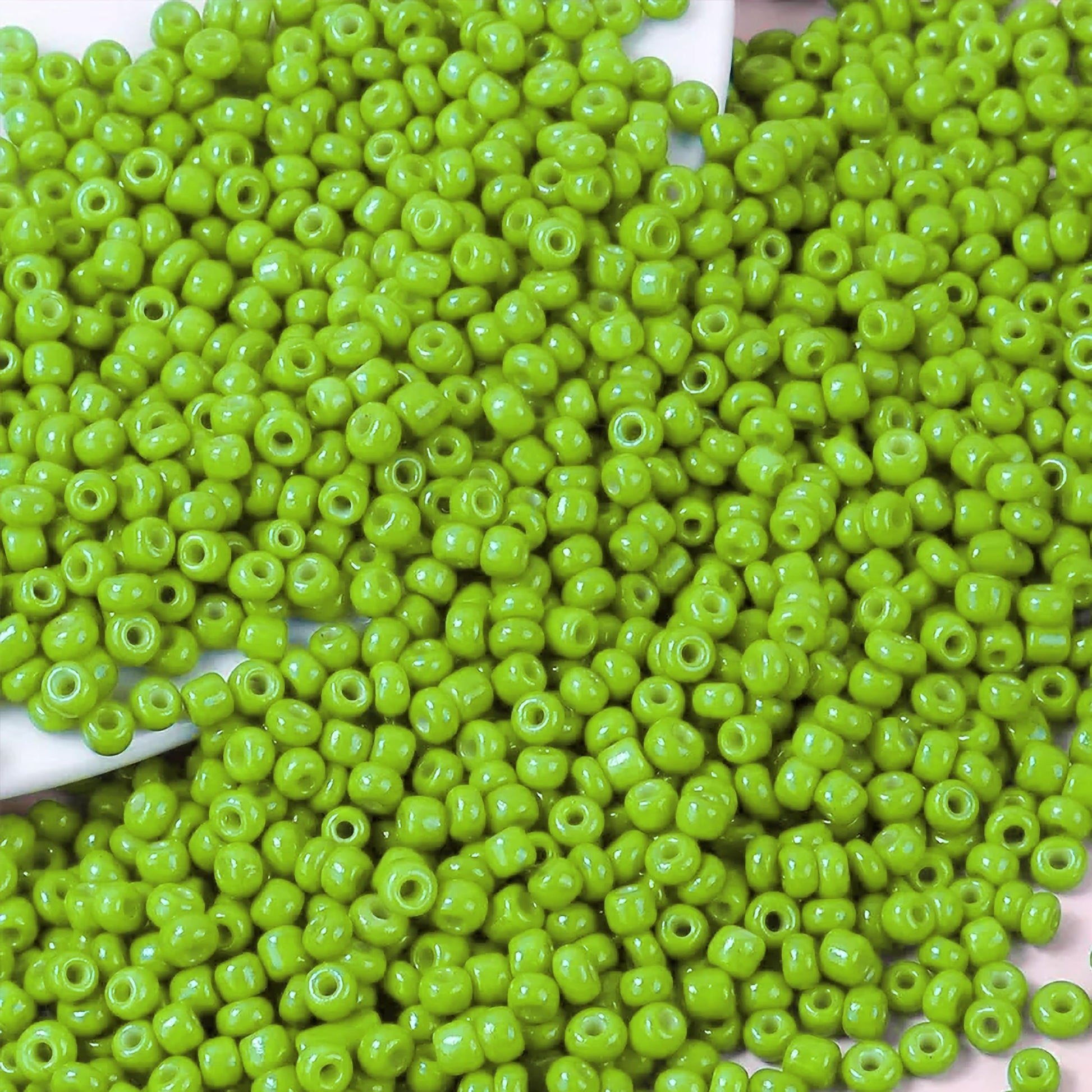 Bracelet making, necklace making and DIY jewellery projects can be finished with light green 3mm and 3 mm beads for clean decorative look.