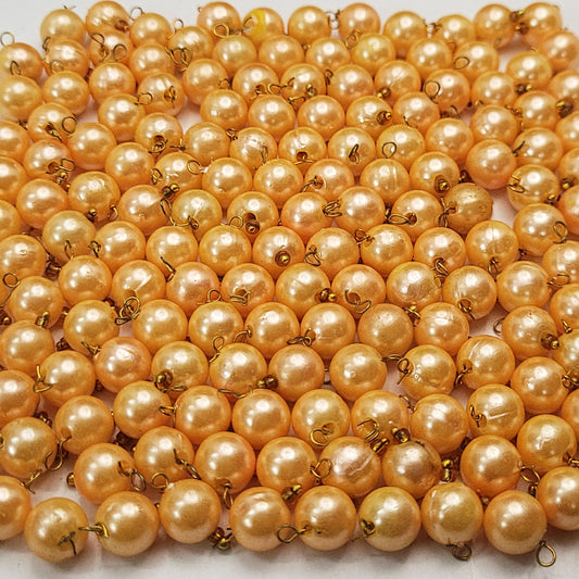 Gold and multicolour 8mm beads are a clean finishing element for bracelet making, necklace making and DIY jewellery projects.