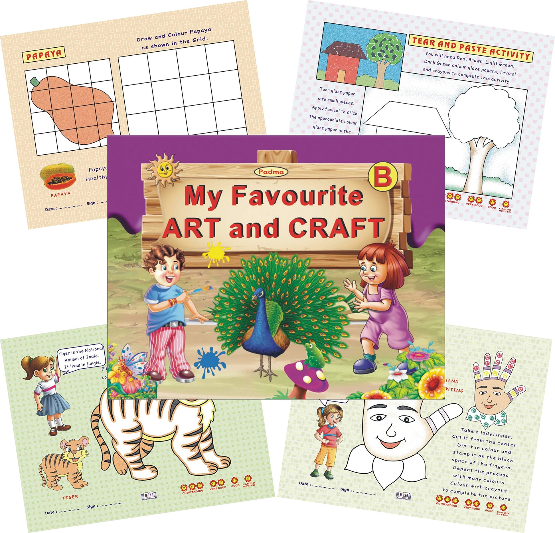 Multicolour art and craft kit adds useful detail to school projects, creative hobby sessions and decorative craft finishing.