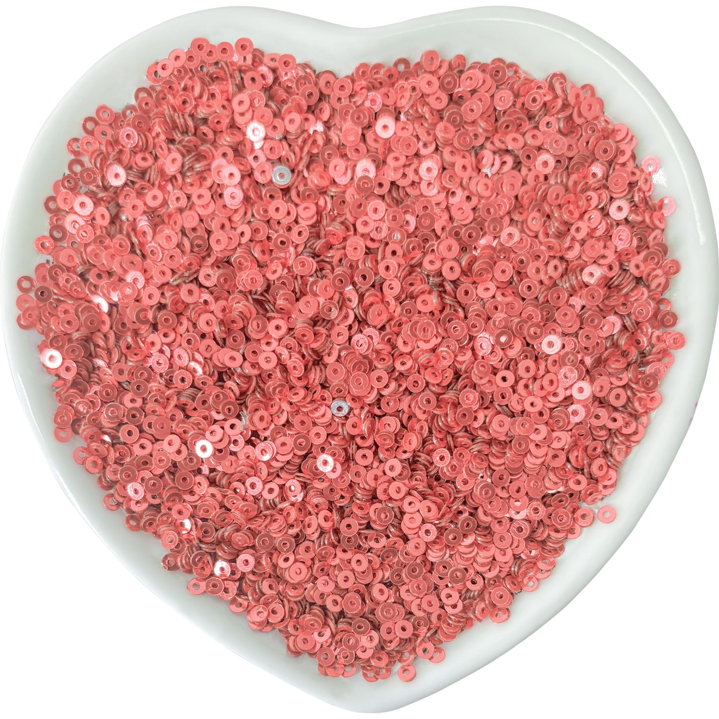 Embroidery Sequins, 2mm Flat Round Sitara, Shimmering Chumki DARK PINK product image