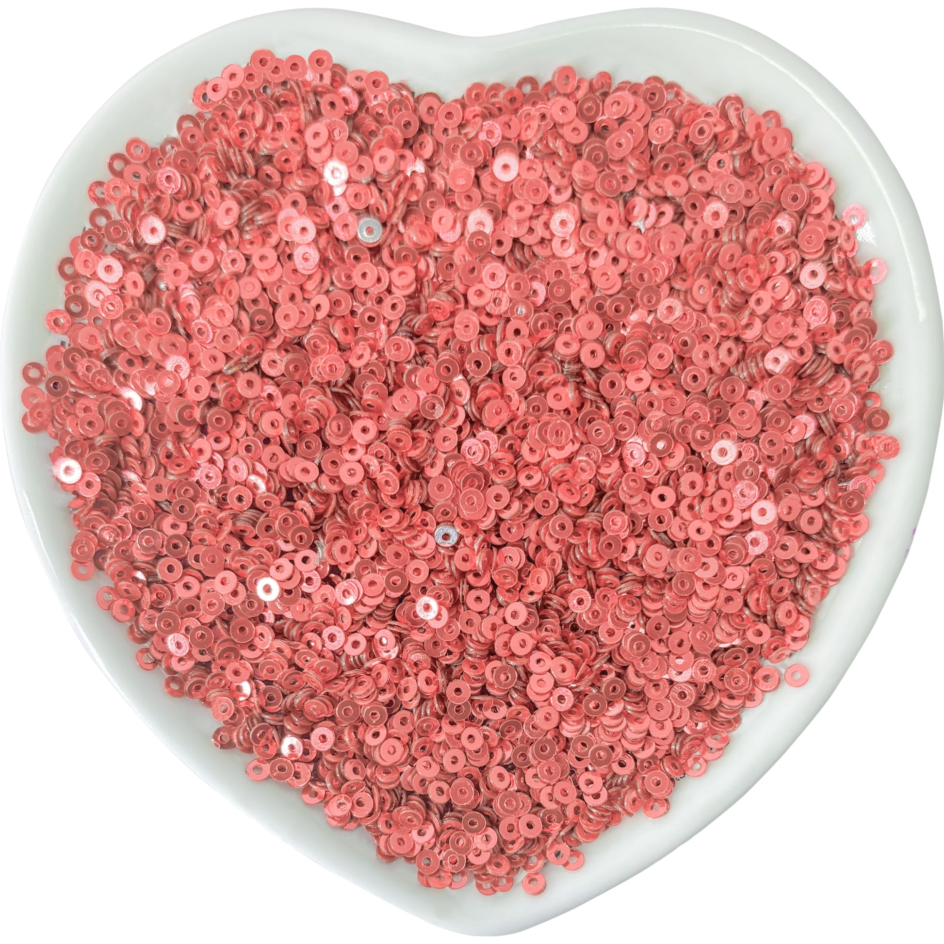 Embroidery Sequins, 2mm Flat Round Sitara, Shimmering Chumki DARK PINK product image
