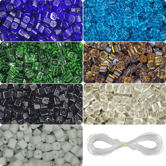 A balanced detail for bracelet making, necklace making and DIY jewellery projects, multicolour 6mm beads offer a clean decorative look.