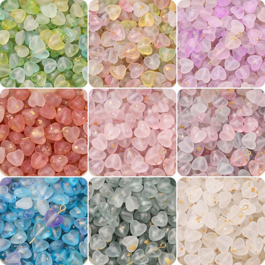 These soft foil phone charm beads bring sweet handmade style to bracelet making and phone charm craft.