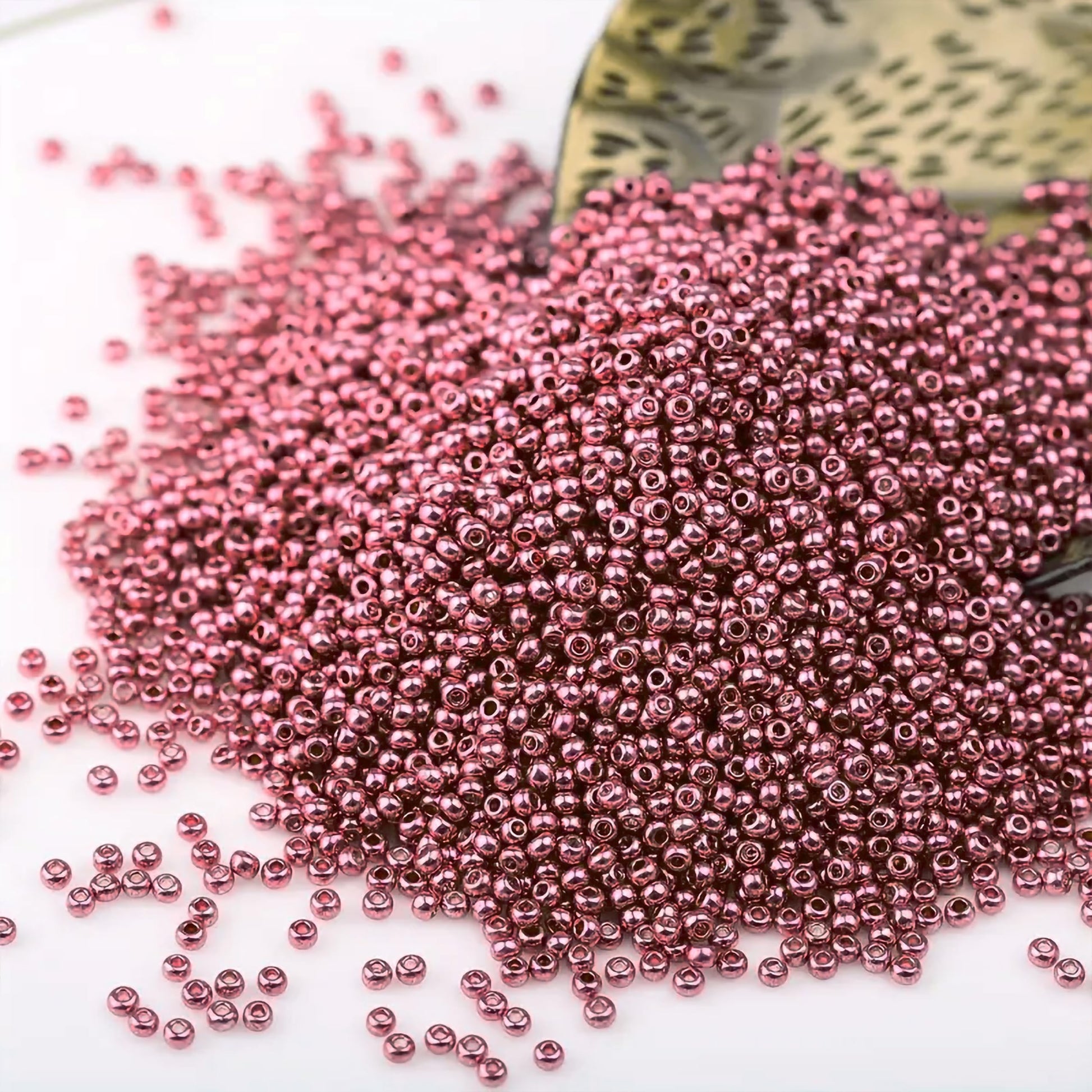 Cherry 3mm beads are a clean finishing element for bracelet making, necklace making and DIY jewellery projects.