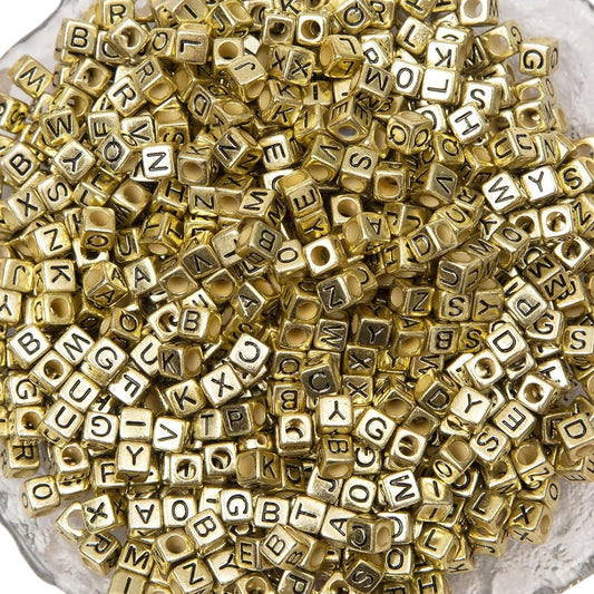 Gold black 6 mm and 6mm beads help add a clean decorative look to bracelet making, necklace making and DIY jewellery projects.