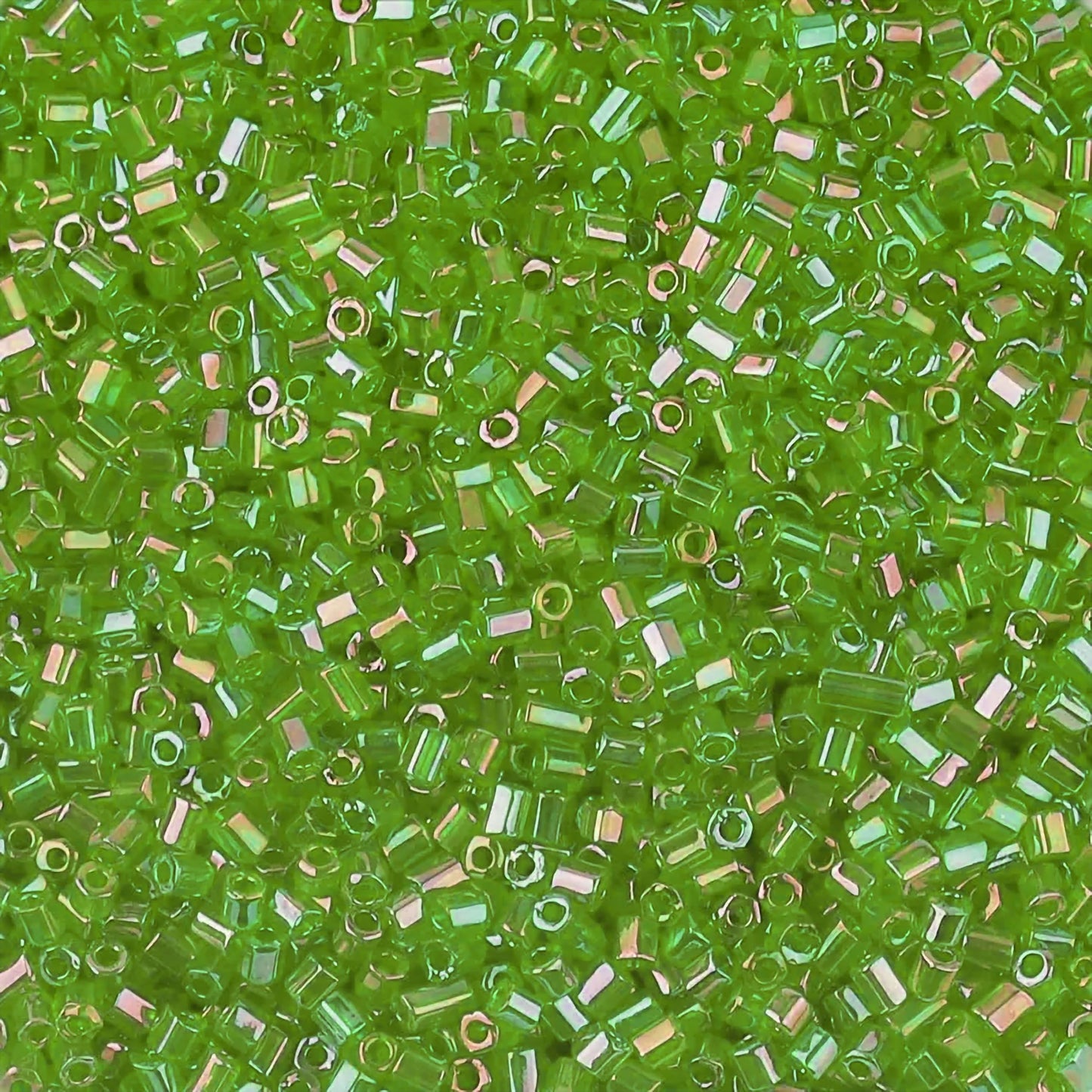 Add a into DIY craft projects, creative hobby work and decorative handmade designs with light green and rainbow 2.5mm small cut cylinder rainbow tubes 2.5mm colourful.
