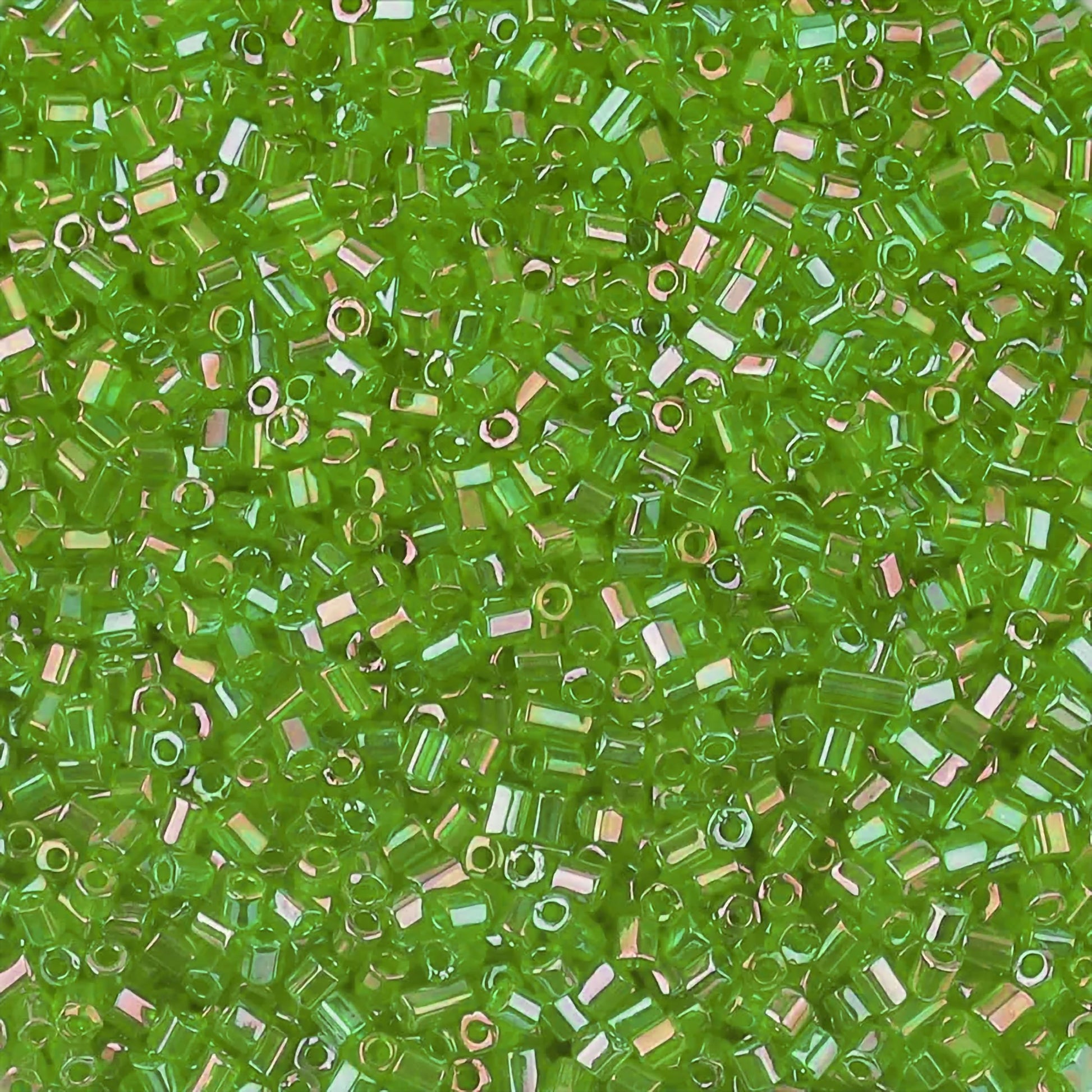 Add a into DIY craft projects, creative hobby work and decorative handmade designs with light green and rainbow 2.5mm small cut cylinder rainbow tubes 2.5mm colourful.