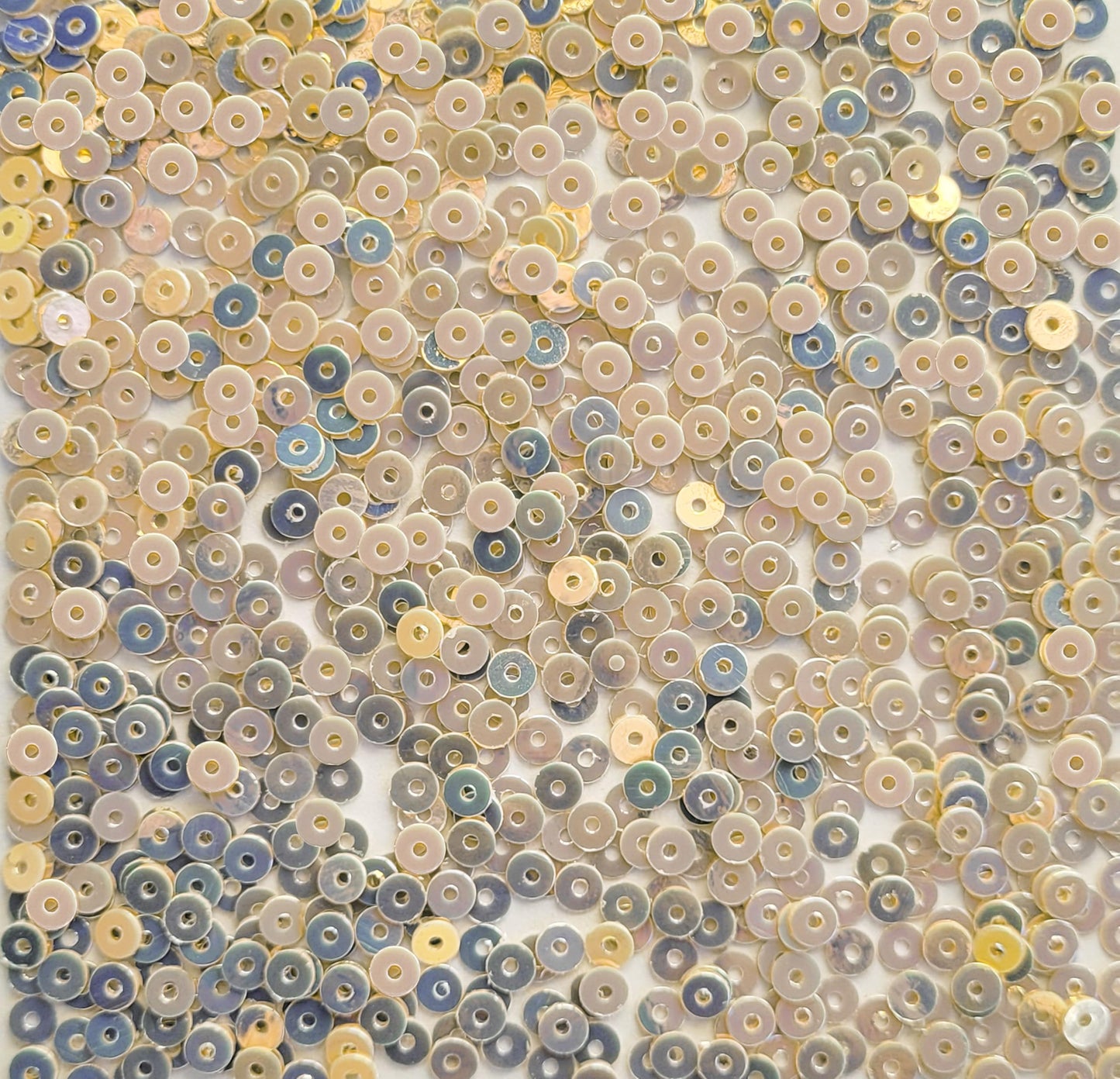 Lemon Green Shiny Round Sequins. Main product image showing the full assortment for jewelry making and craft work.