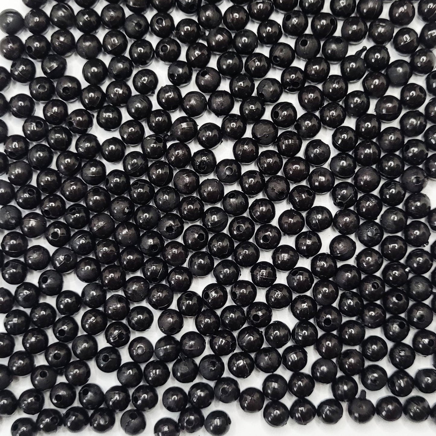Black and multicolour 6mm beads bring visual interest to bracelet making, necklace making and DIY jewellery projects with clean decorative look.