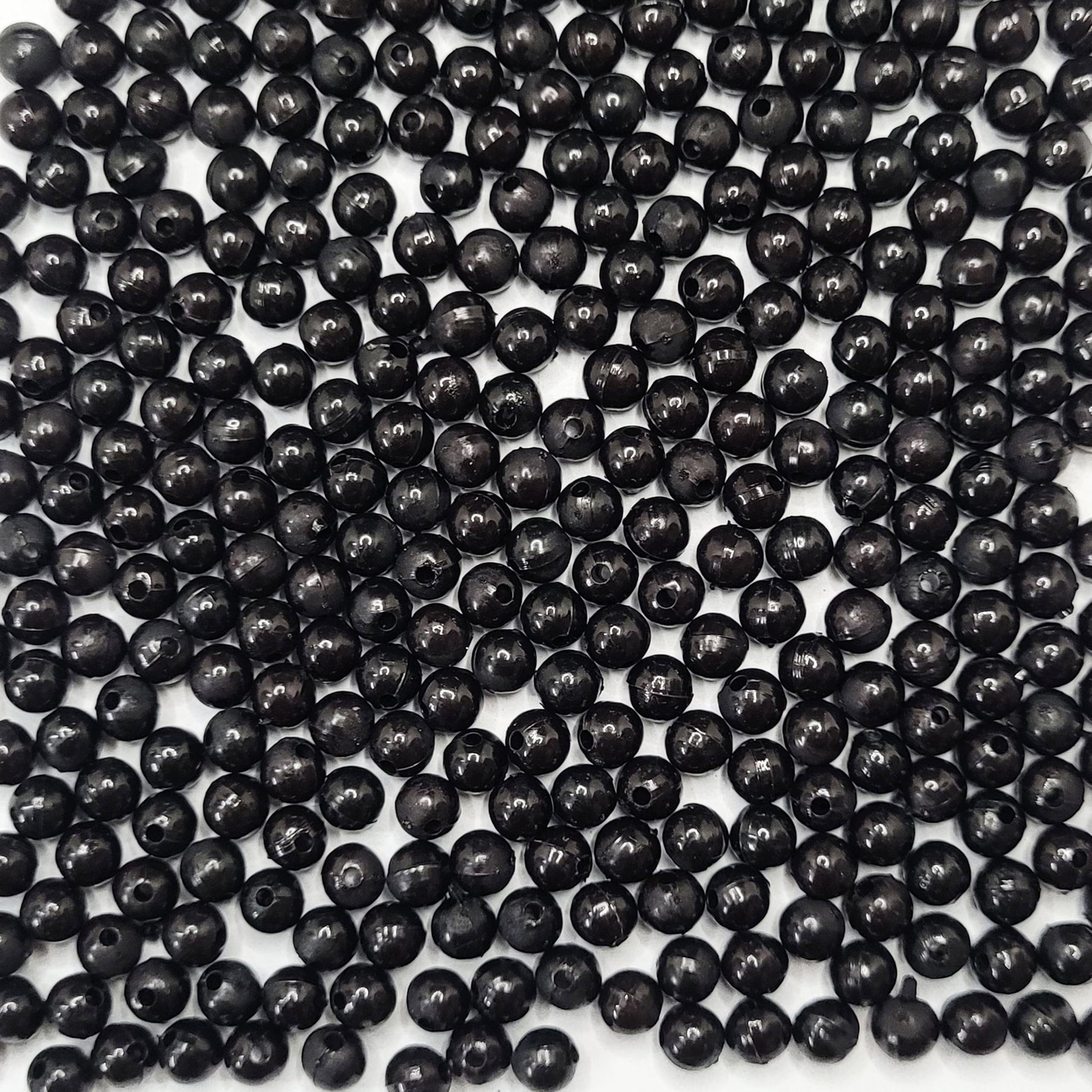 Black and multicolour 6mm beads bring visual interest to bracelet making, necklace making and DIY jewellery projects with clean decorative look.