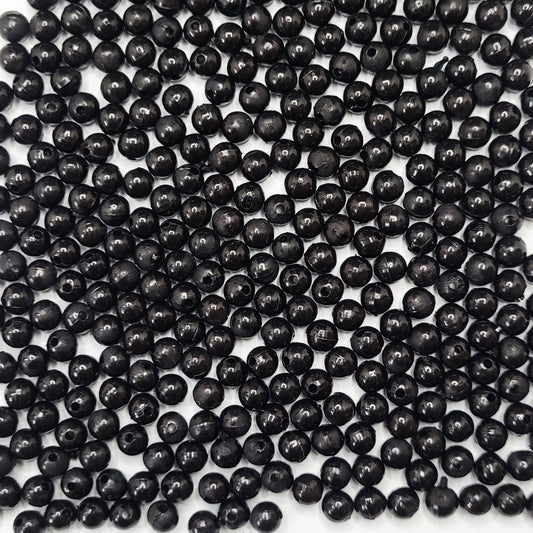 Black and multicolour 6mm beads bring visual interest to bracelet making, necklace making and DIY jewellery projects with clean decorative look.