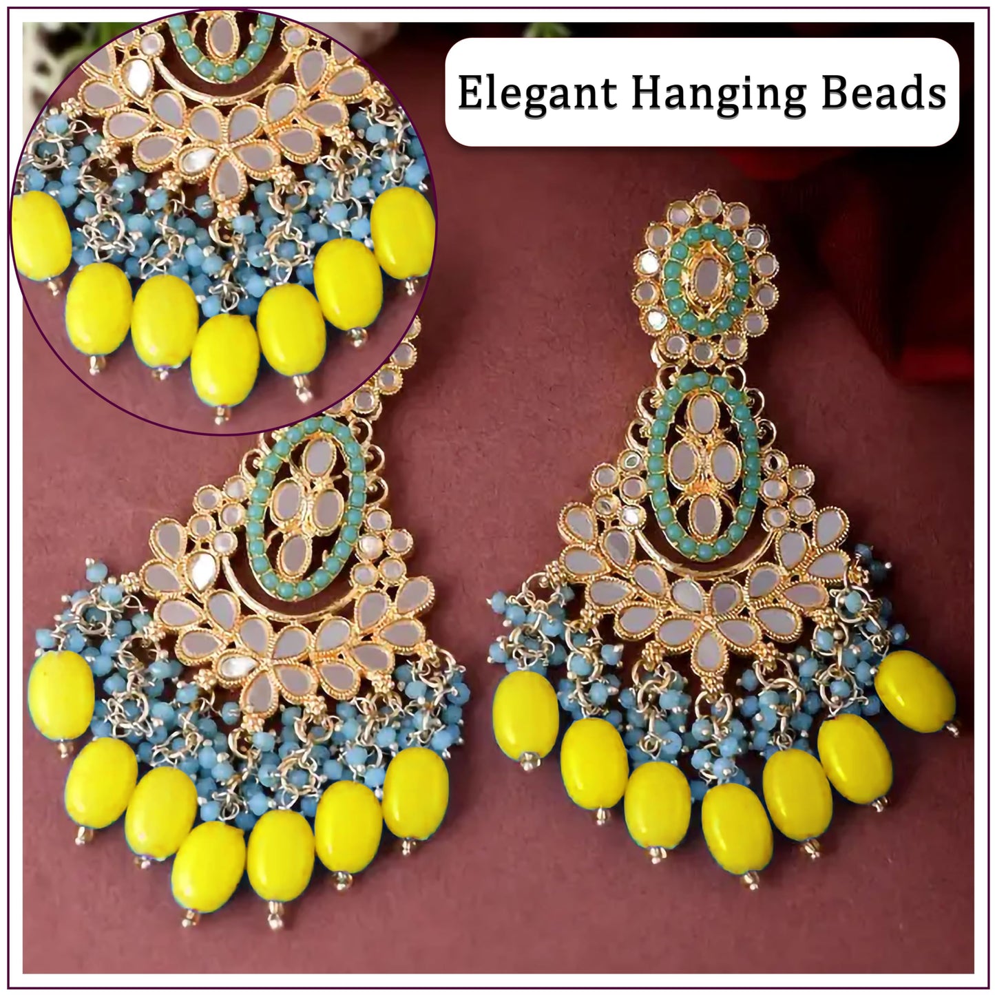 Bring smooth bead charm into traditional jewelry projects with multicolour shiny smooth oval hangings for blouse latkans.