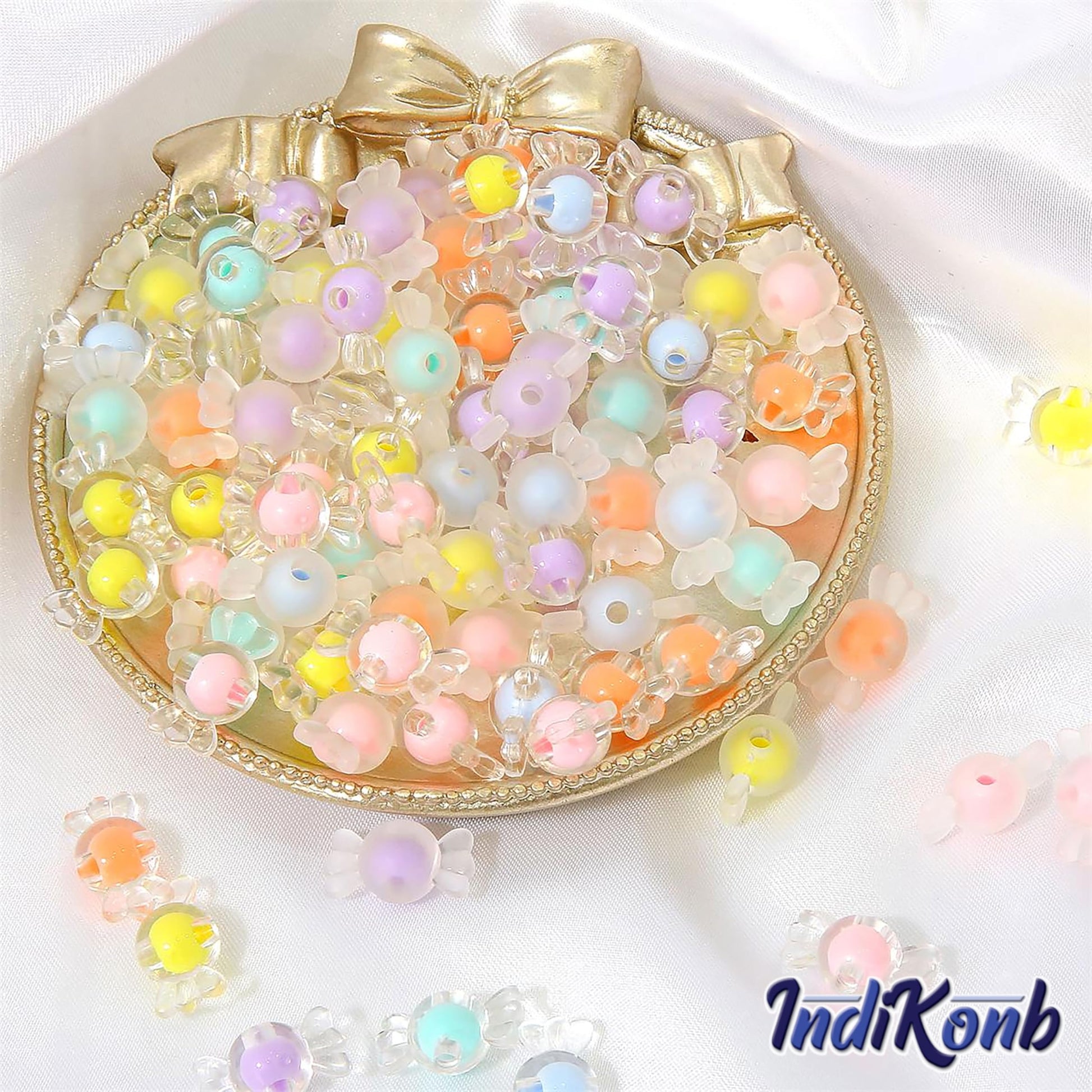 The neat decorative finish of all beads and multicolour plastic and acrylic beads supports DIY jewellery projects, beading craft and decorative craft finishing.