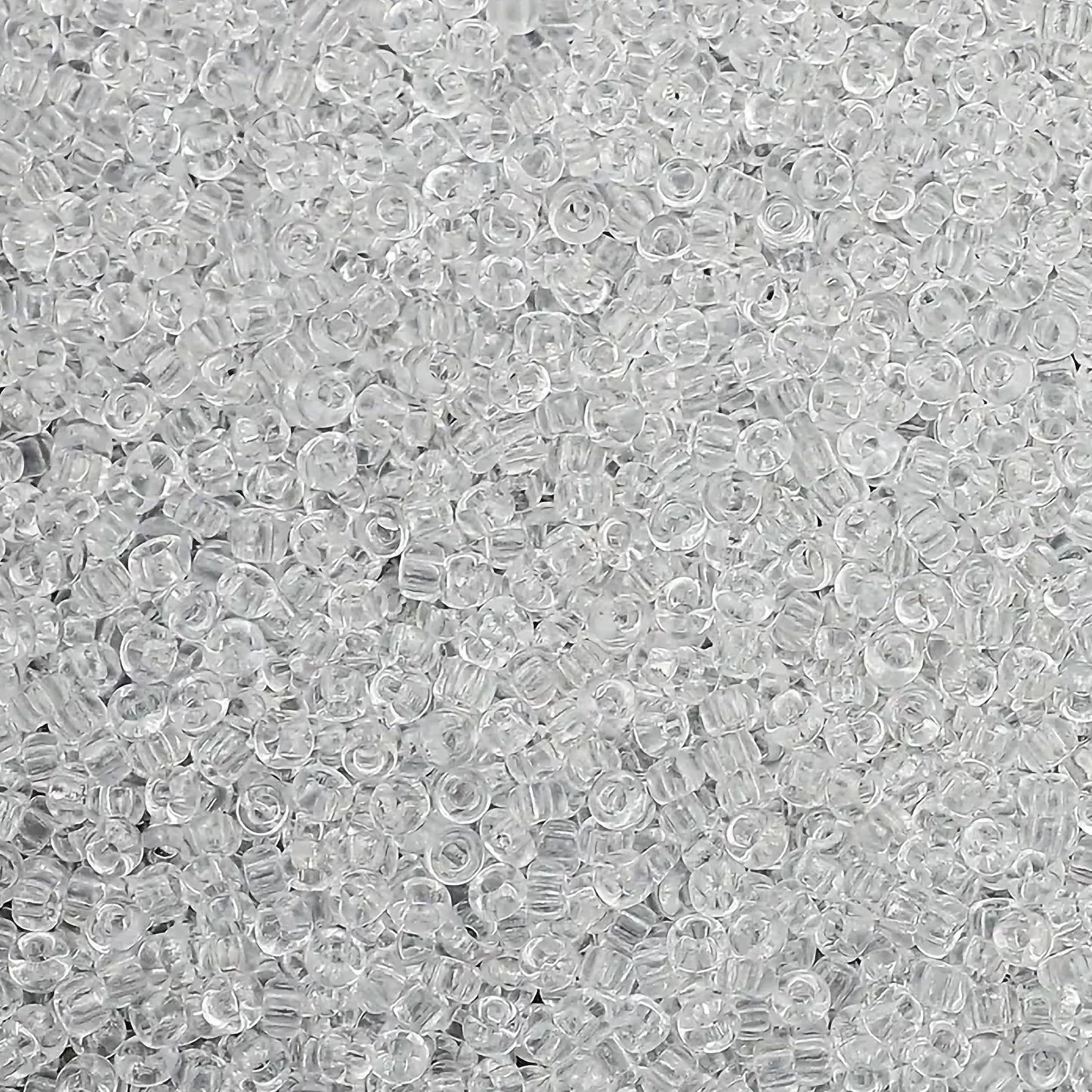 White and transparent 2mm beads add useful detail to bracelet making, necklace making and DIY jewellery projects.