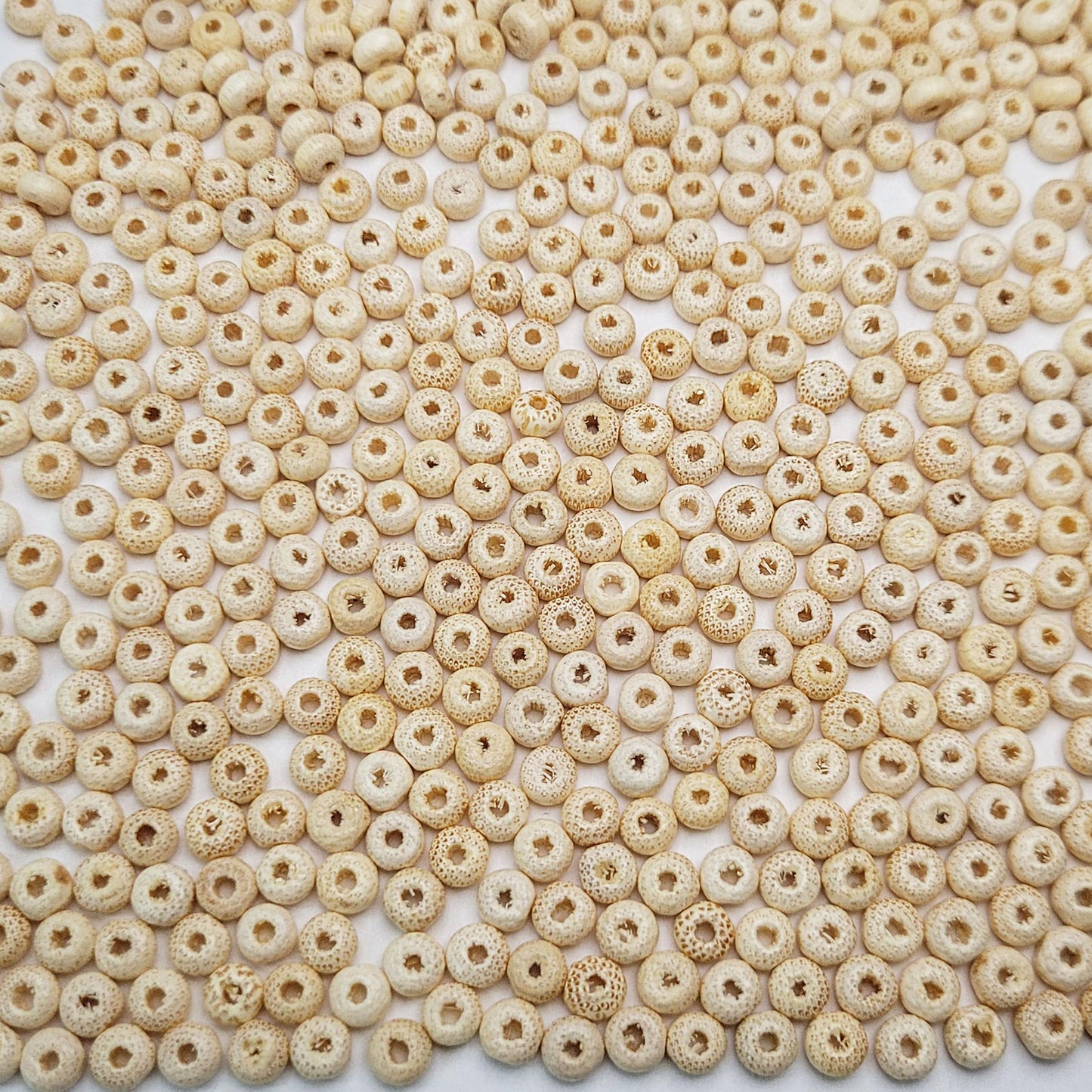 Cream 3x4mm 3x4mm beads bring visual interest to bracelet making, necklace making and DIY jewellery projects with clean decorative look.
