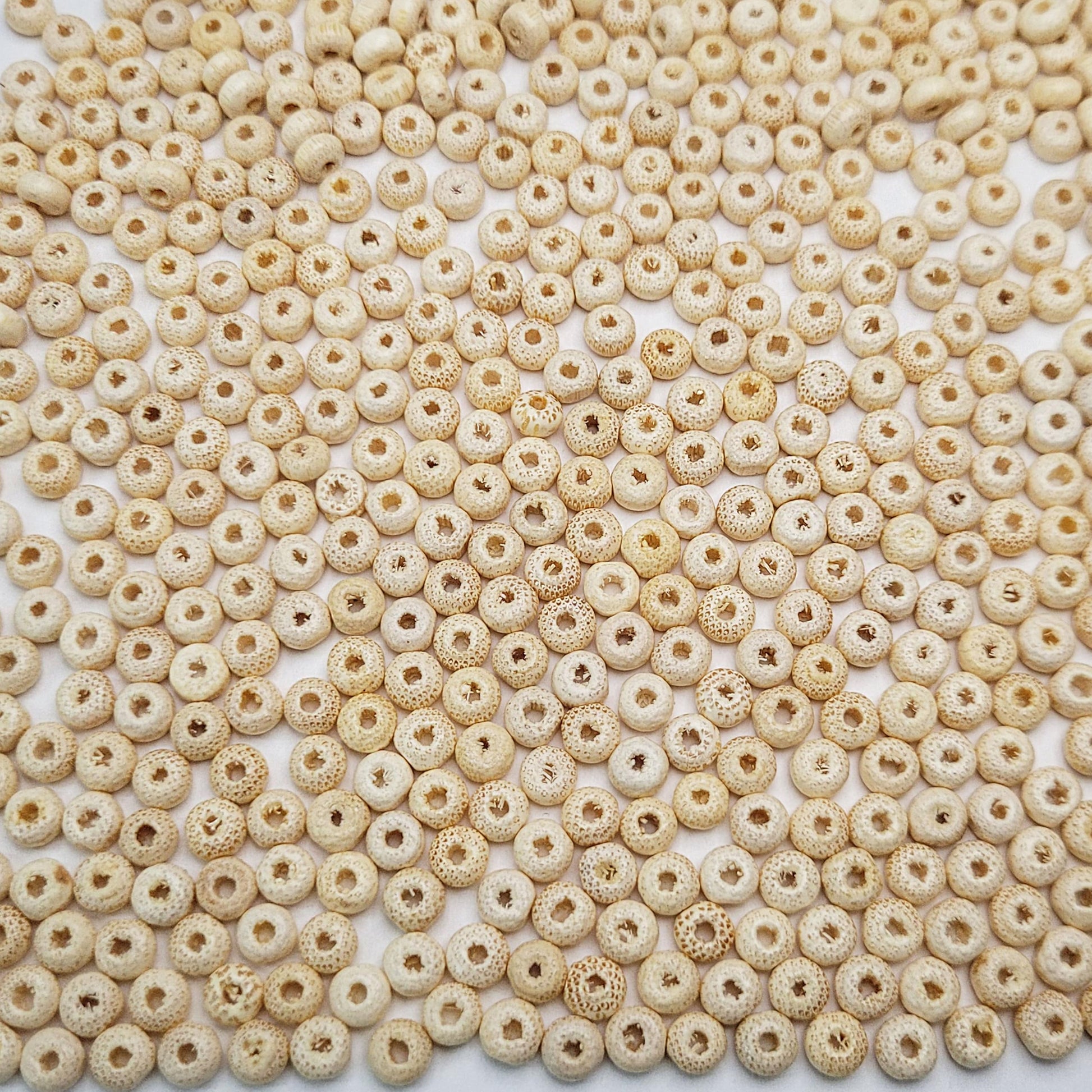 Cream 3x4mm 3x4mm beads bring visual interest to bracelet making, necklace making and DIY jewellery projects with clean decorative look.