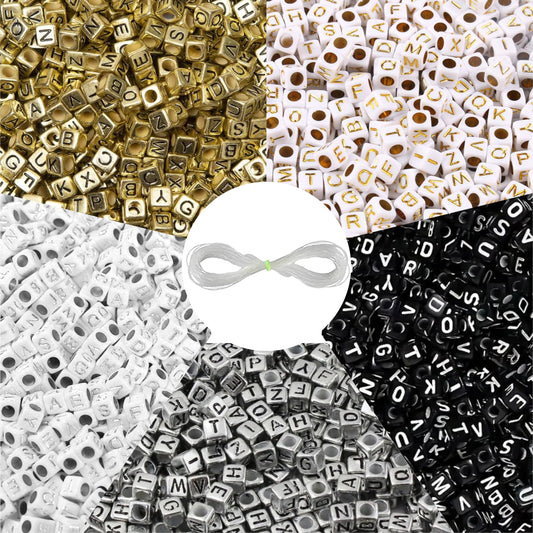 Clean decorative look makes multicolour and clear 6mm beads stand out in bracelet making, necklace making and DIY jewellery projects.