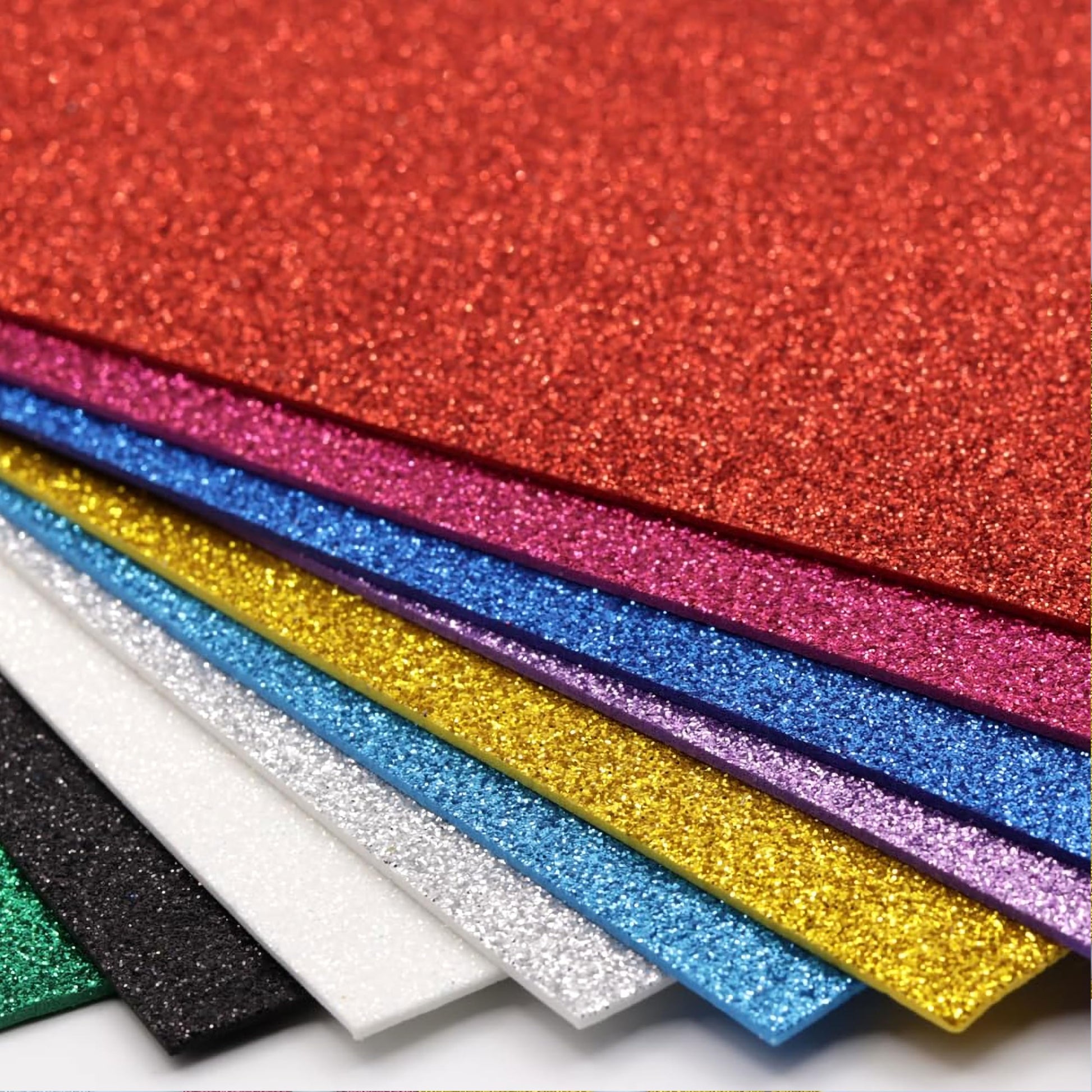 10 Pack A5 Glitter Foam Sheets for DIY Crafts, 1.5mm Thick Multicolour image 6