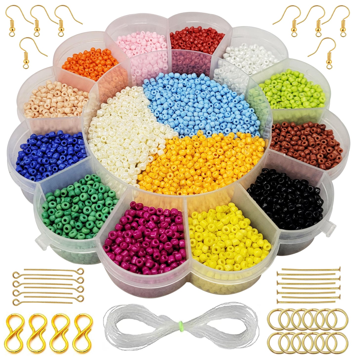 The clean decorative look finish of multicolour glass beads works nicely in bracelet making, necklace making and DIY jewellery projects.