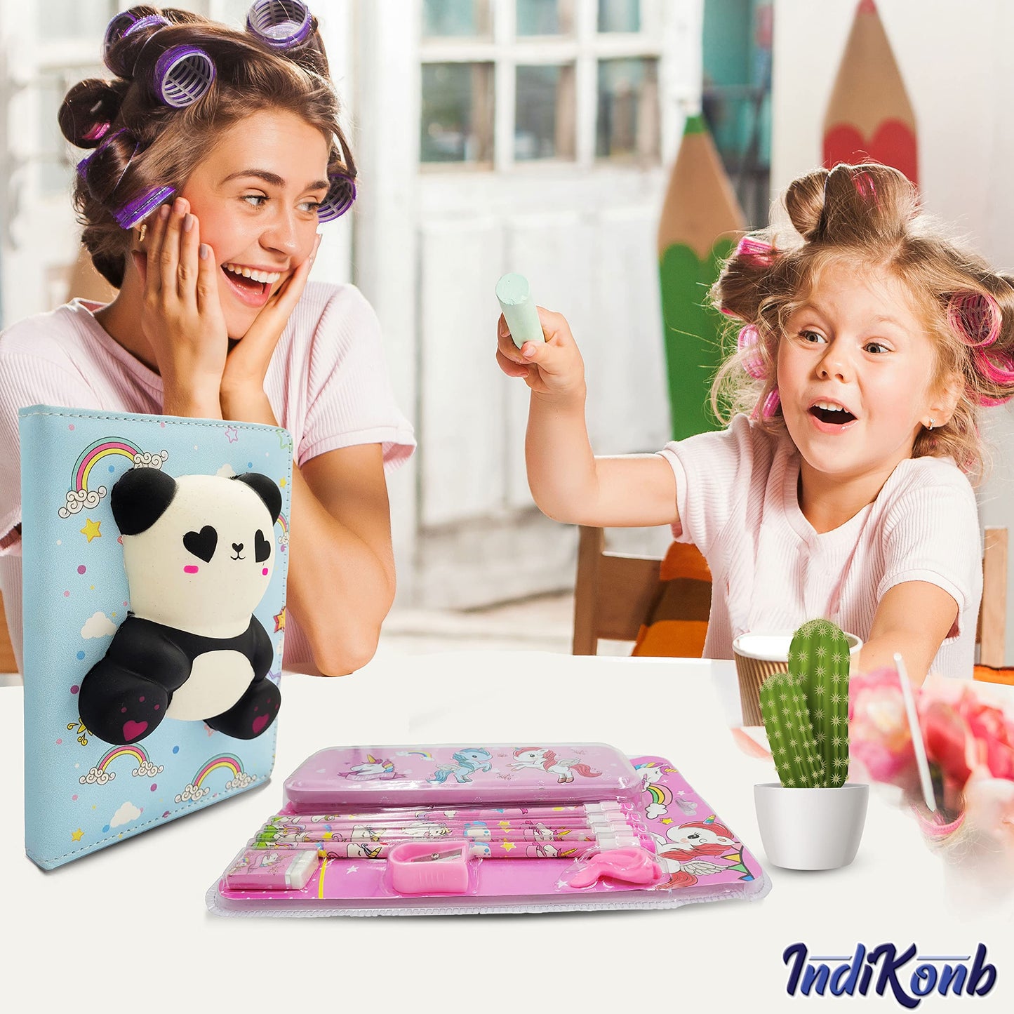 The projects a neat clean decorative finish finish of unicorn unicorn and birthday art and craft kit works nicely in gift making and kids art activities.