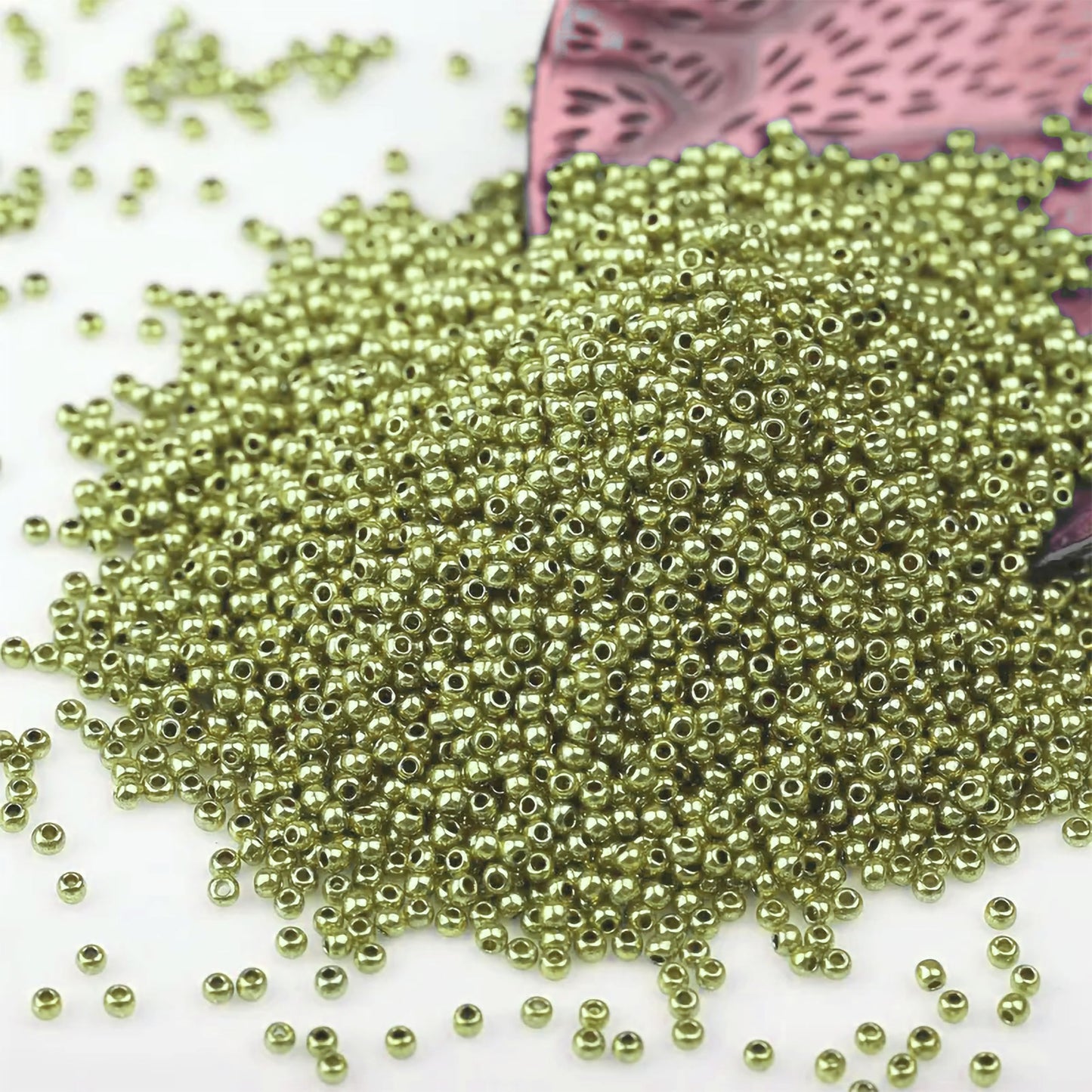 Light green 3mm beads help finish bracelet making, necklace making and DIY jewellery projects with a refined look.