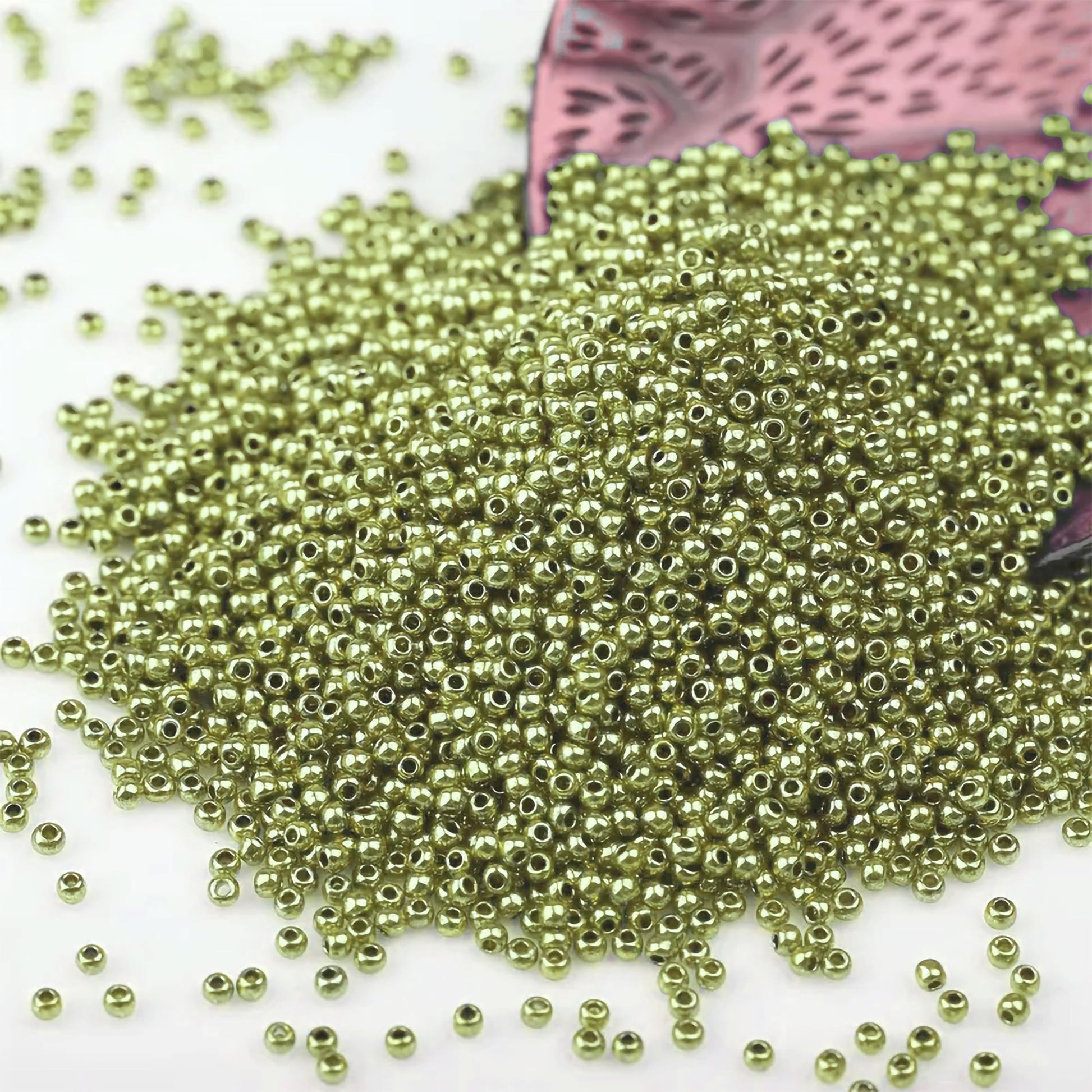 Light green 3mm beads help finish bracelet making, necklace making and DIY jewellery projects with a refined look.
