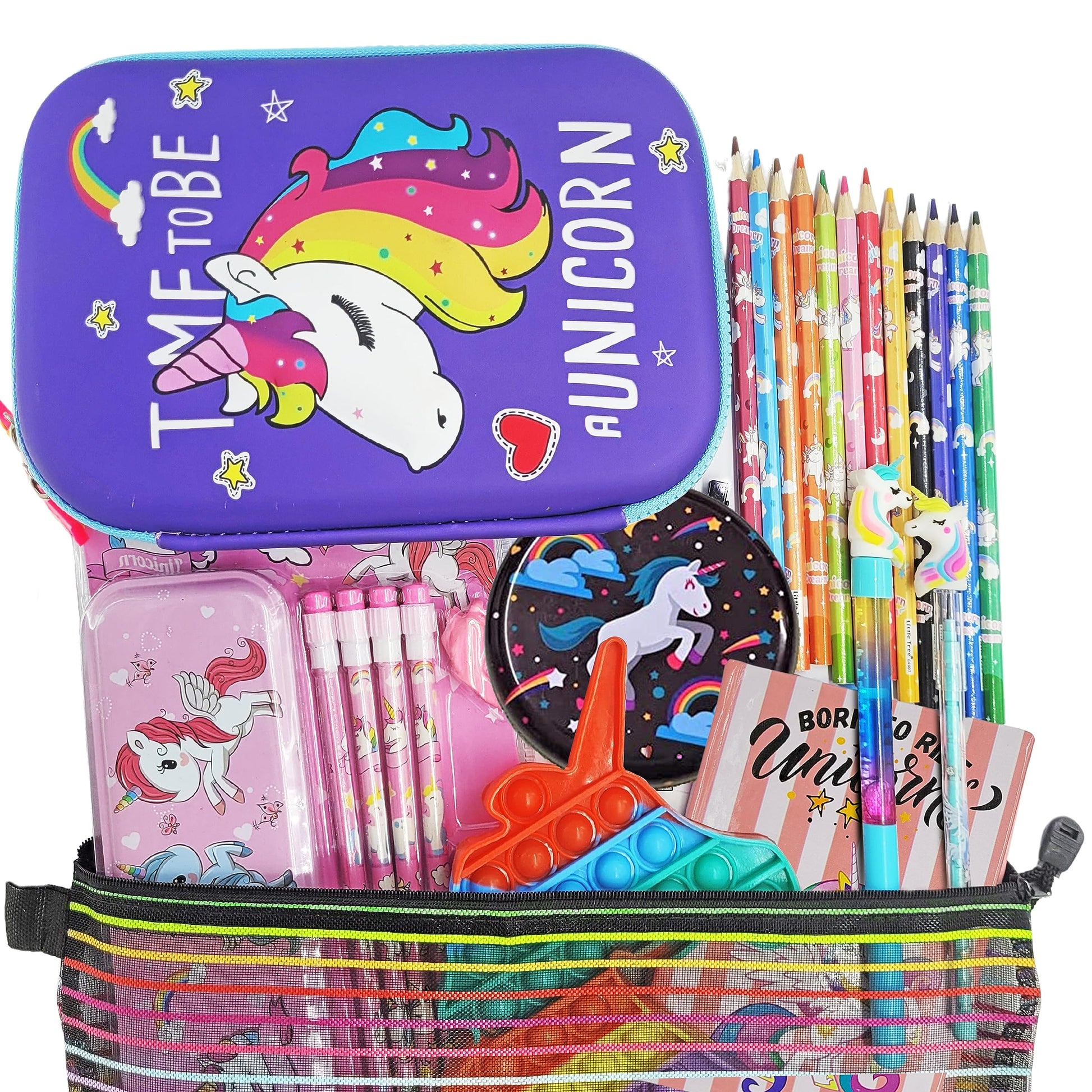 Kids art activities, DIY craft projects and school projects benefits from multicolour plastic art and craft kit and clean decorative look.