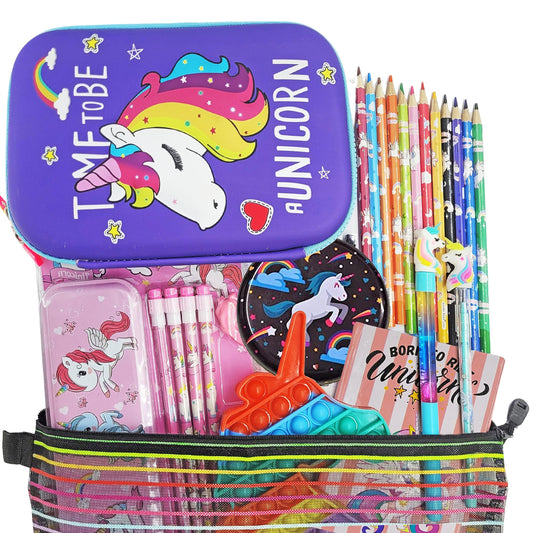 Kids art activities, DIY craft projects and school projects benefits from multicolour plastic art and craft kit and clean decorative look.