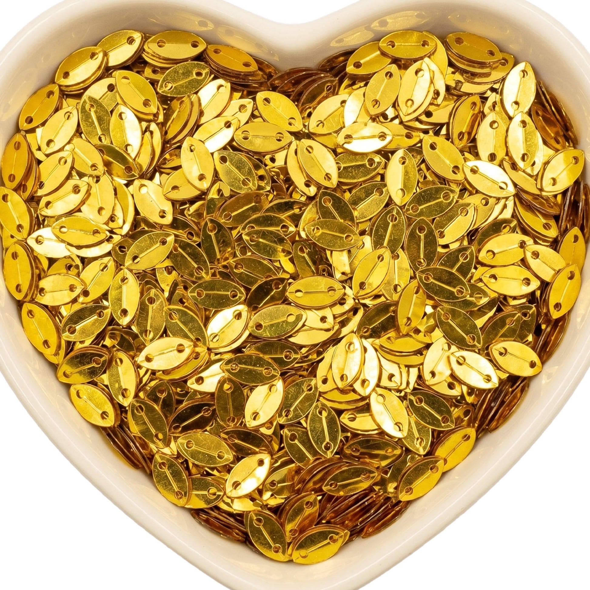 Let metallic gold kisti chamki pieces add metallic texture to aari embroidery and maggam work.