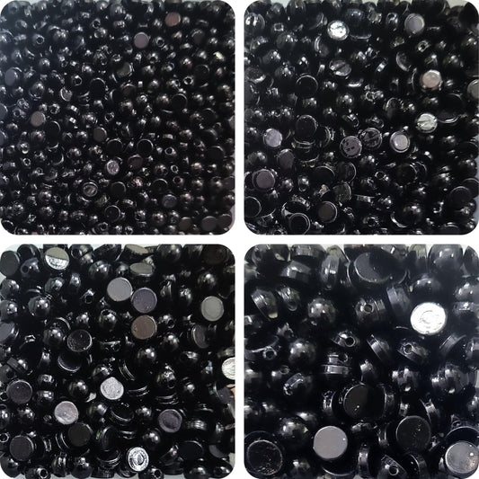 Use black and multicolour small beads to finish bracelet making, necklace making and DIY jewellery projects with a clean decorative look.