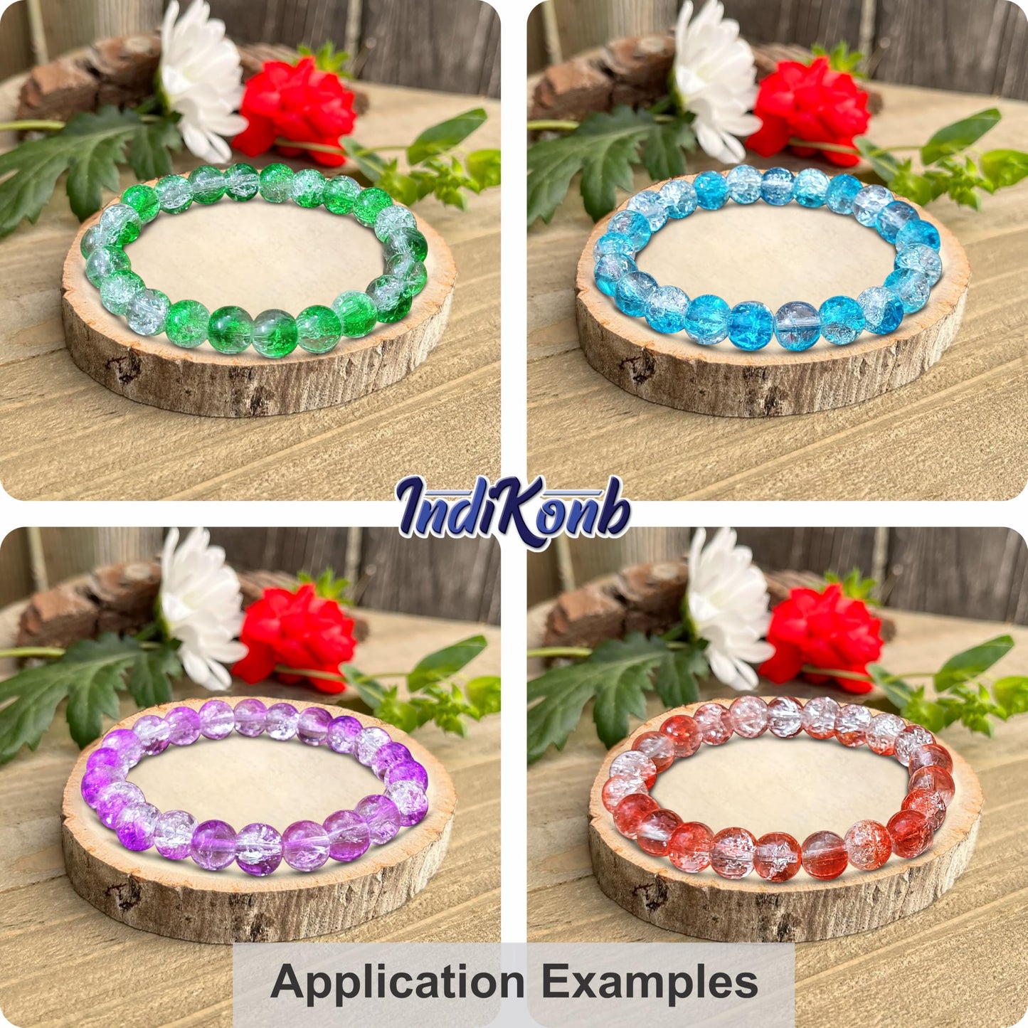 Use multicolour plastic and acrylic beads to finish DIY jewellery projects, beading craft and decorative craft finishing with a neat decorative finish.