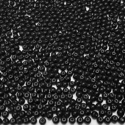 Black and multicolour 4mm beads offer a clean decorative look for bracelet making, necklace making and DIY jewellery projects.