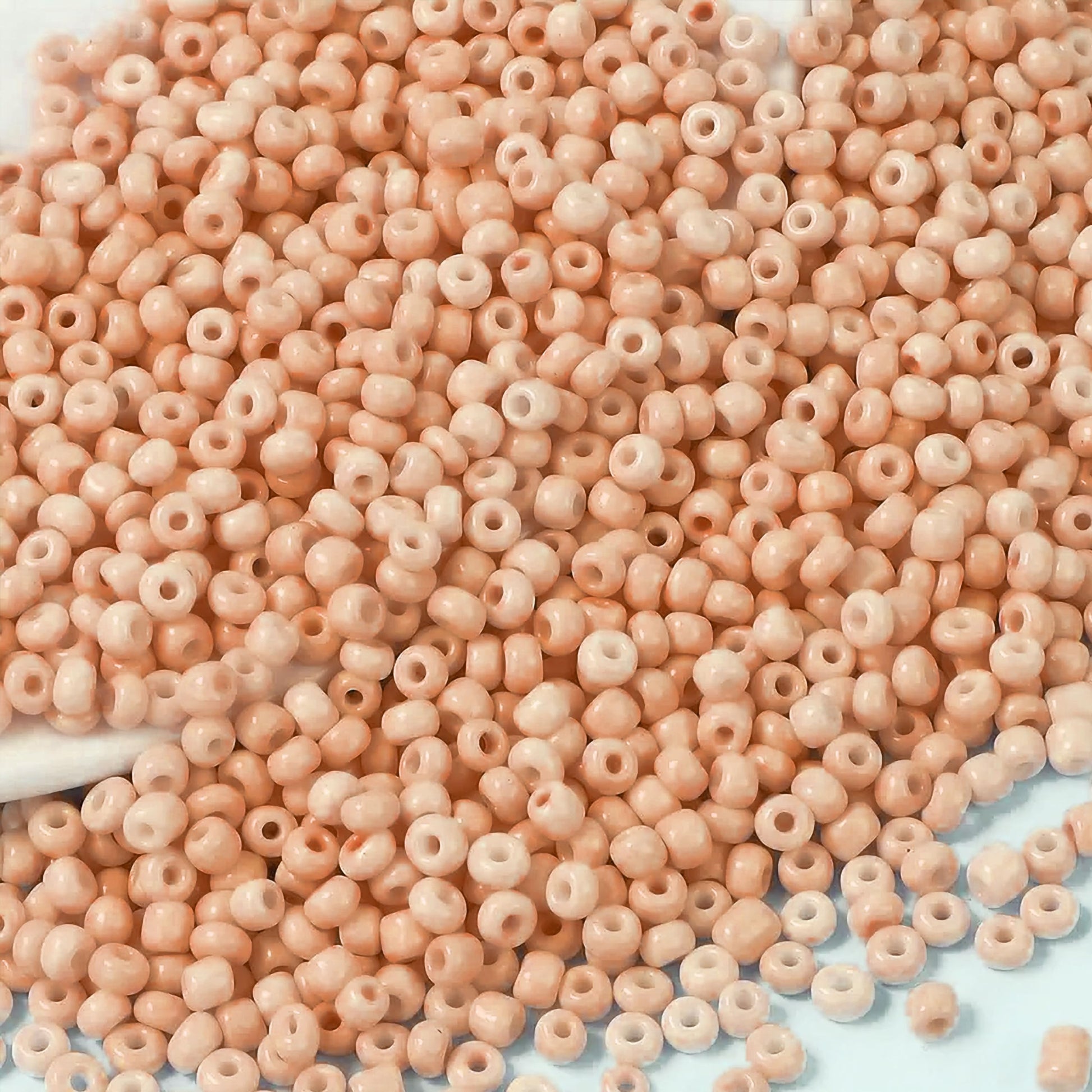 When bracelet making, necklace making and DIY jewellery projects needs a clean decorative look, peach 3mm and 3 mm beads work well.
