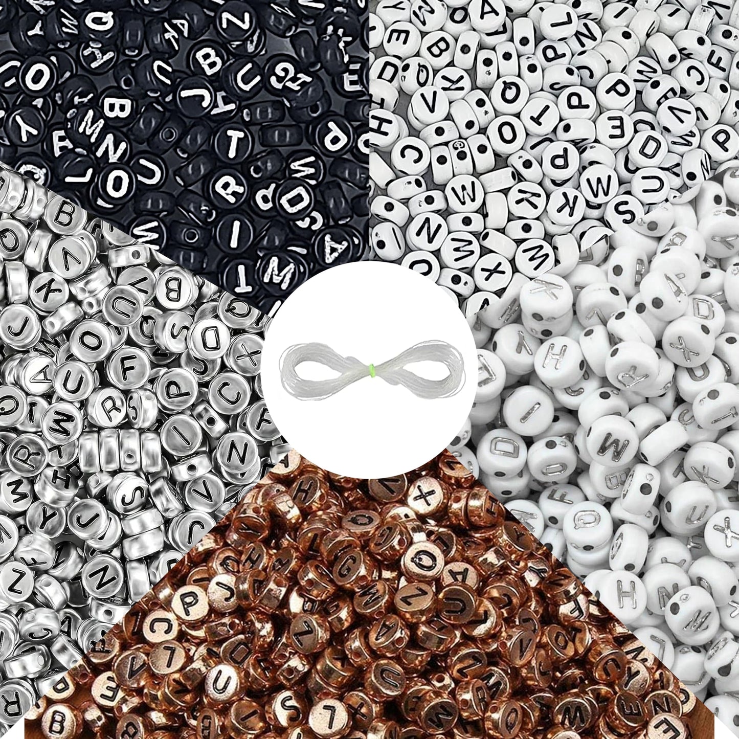 For a cleaner finish in bracelet making, necklace making and DIY jewellery projects, gold and silver 6mm and 3mm beads are a useful choice.