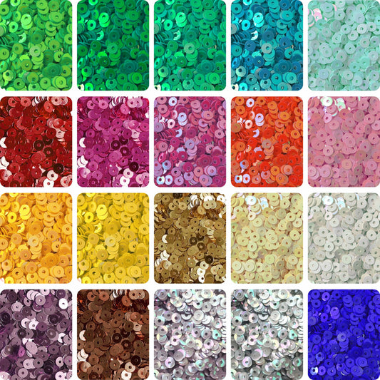 Multicolour Sequin 4mm - Shiny Sparkle Glitter Spangles for Crafts & DIY