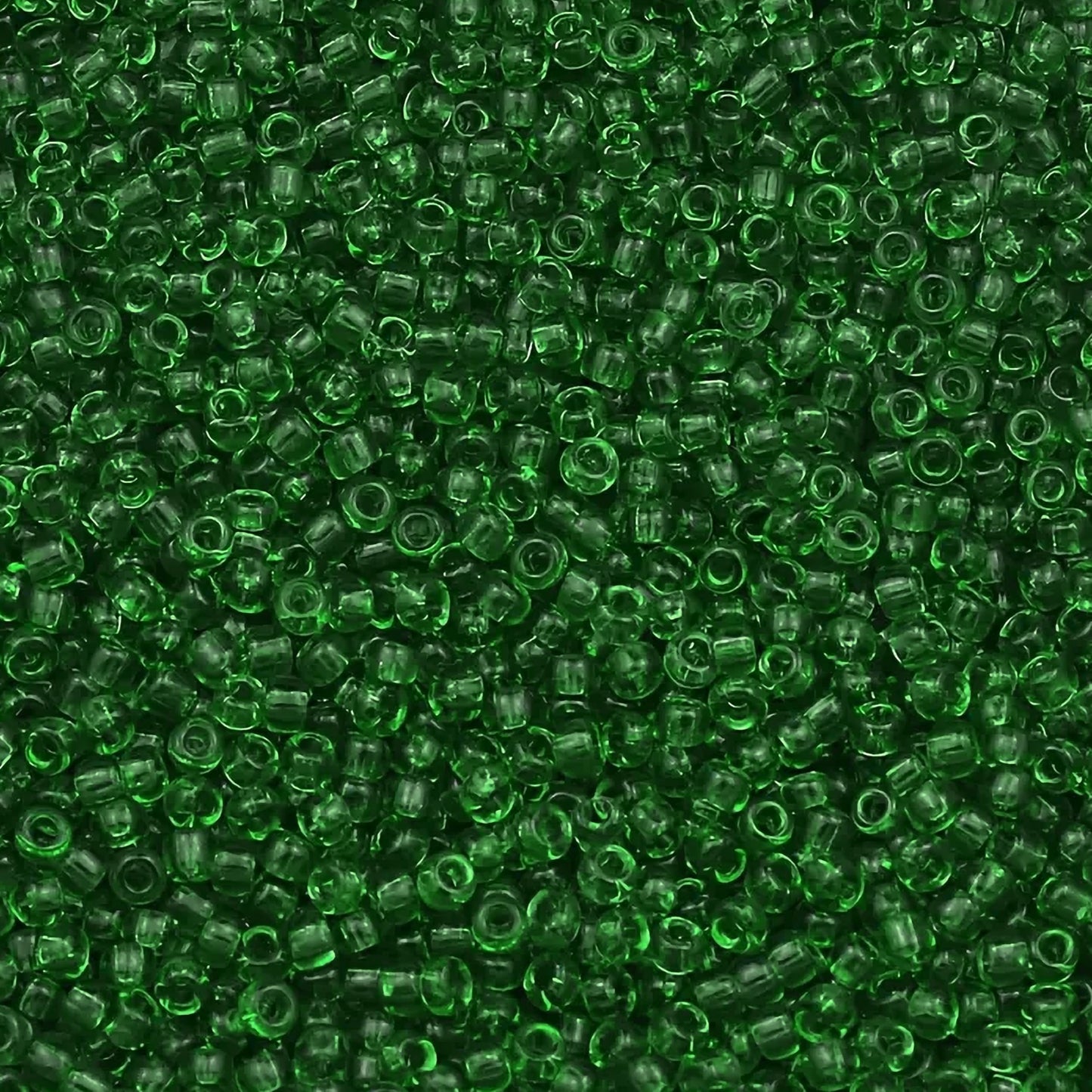 Dark green and transparent 4mm beads are useful for detailed work in bracelet making, necklace making and DIY jewellery projects.