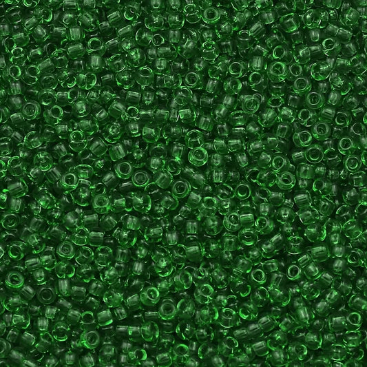 Dark green and transparent 4mm beads are useful for detailed work in bracelet making, necklace making and DIY jewellery projects.